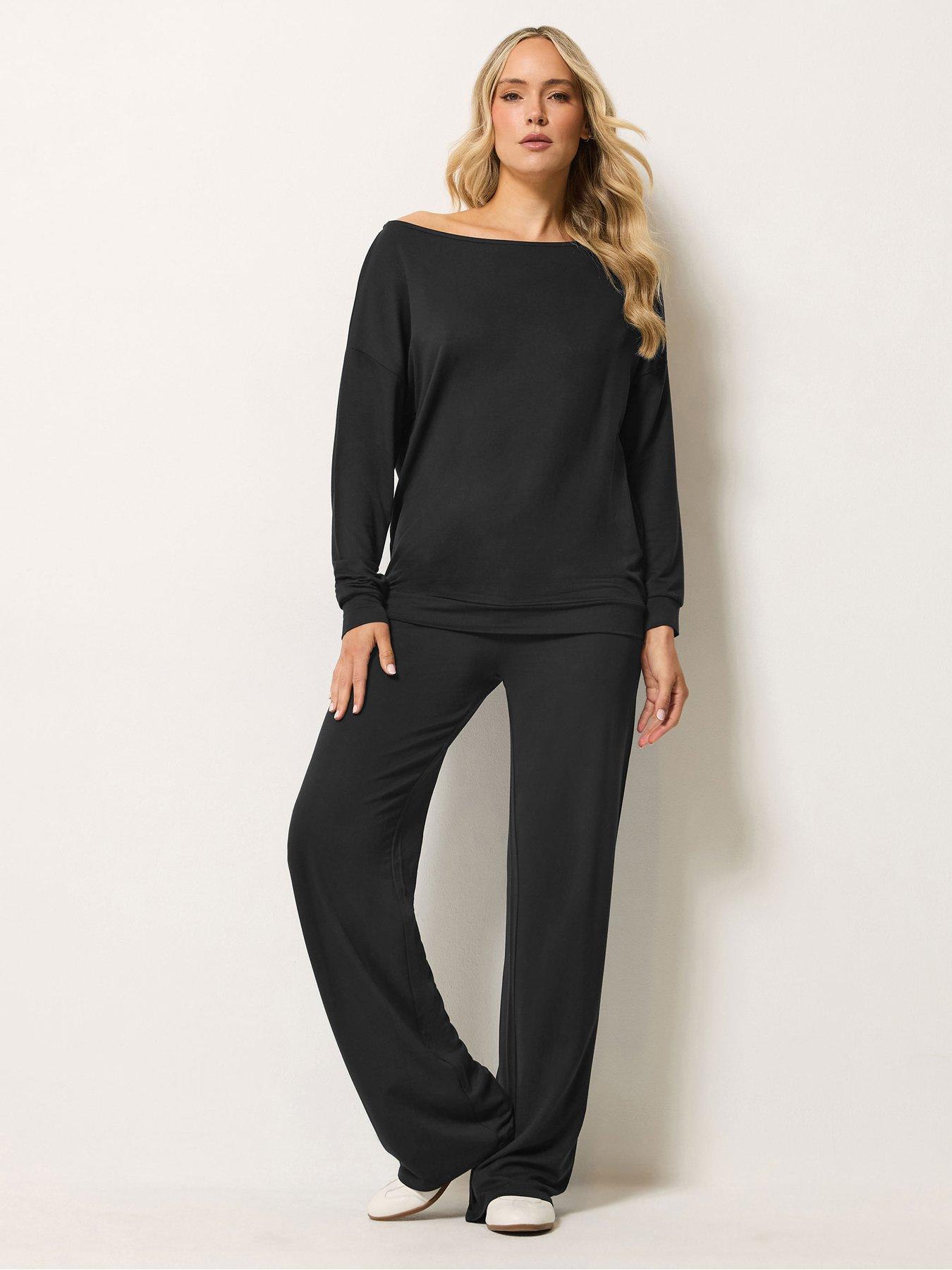 Image 3 of 4 of Long Tall Sally Tall Off Shoulder Loopback T-shirt