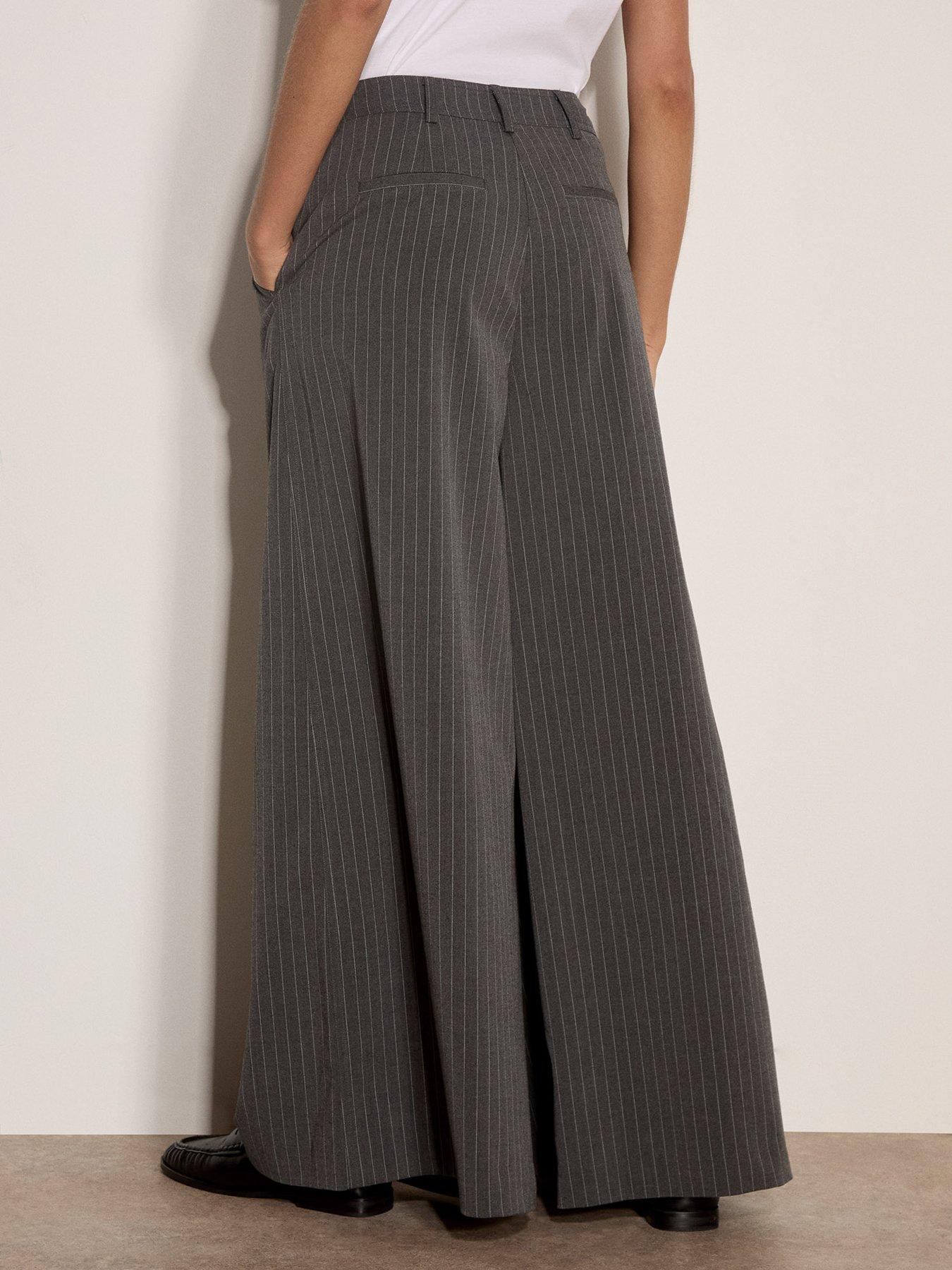 Image 2 of 4 of Apricot Apricot Inverted Pleat Pinstripe Trouser