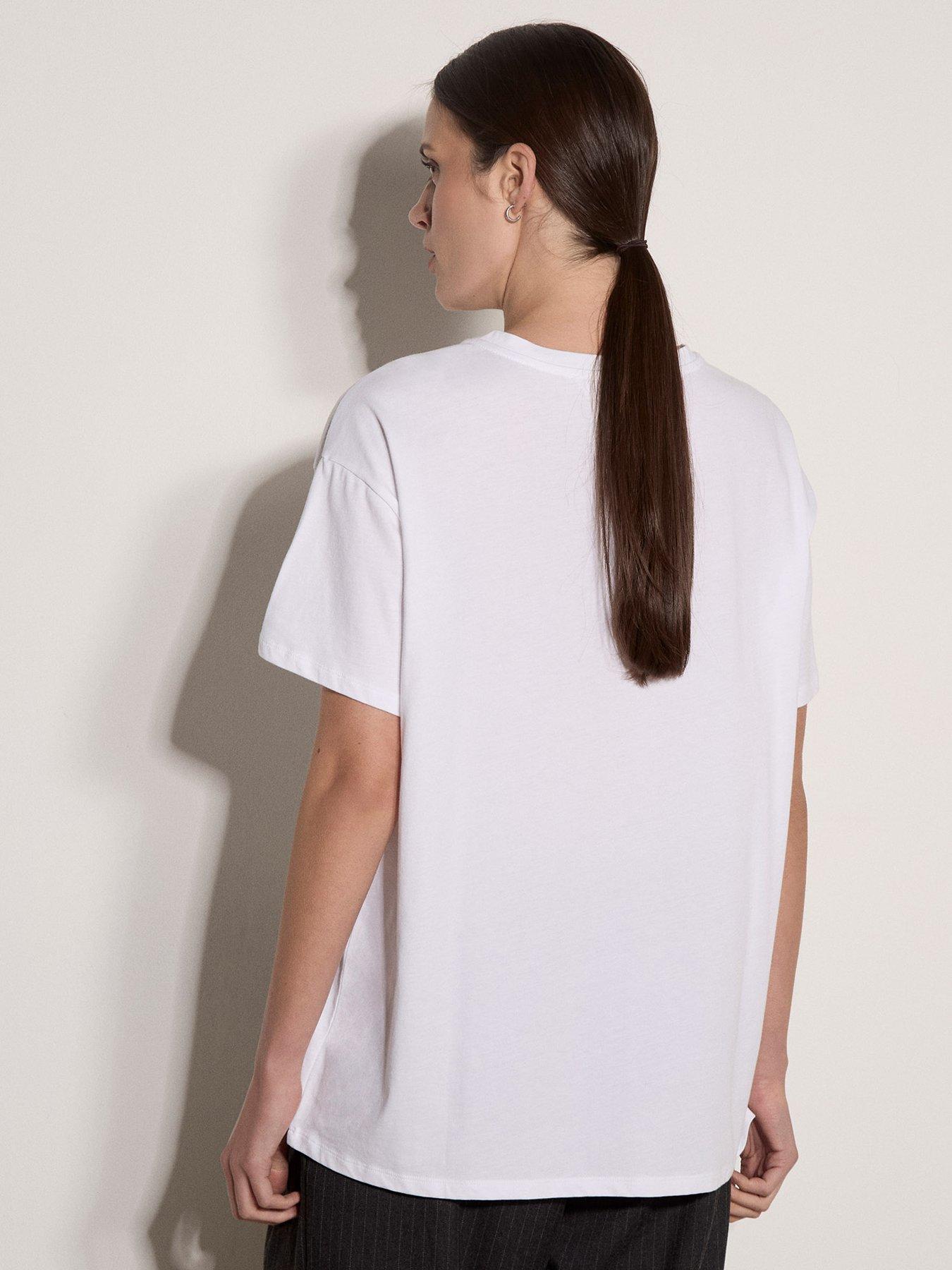 Image 2 of 4 of Apricot Abstract Flower Graphic Tee