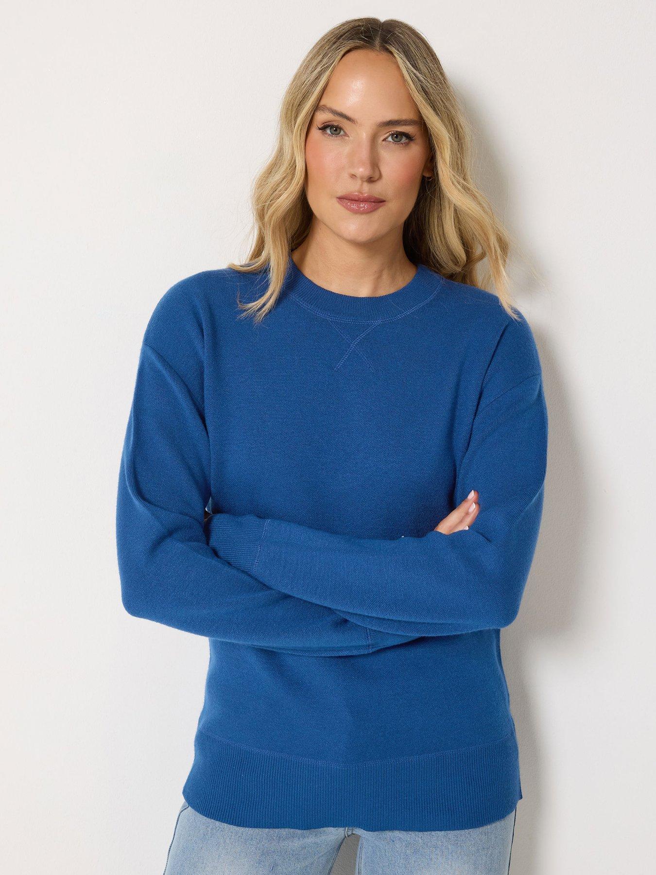 Long Tall Sally Premium Heavy Weight Jumper - Blue
