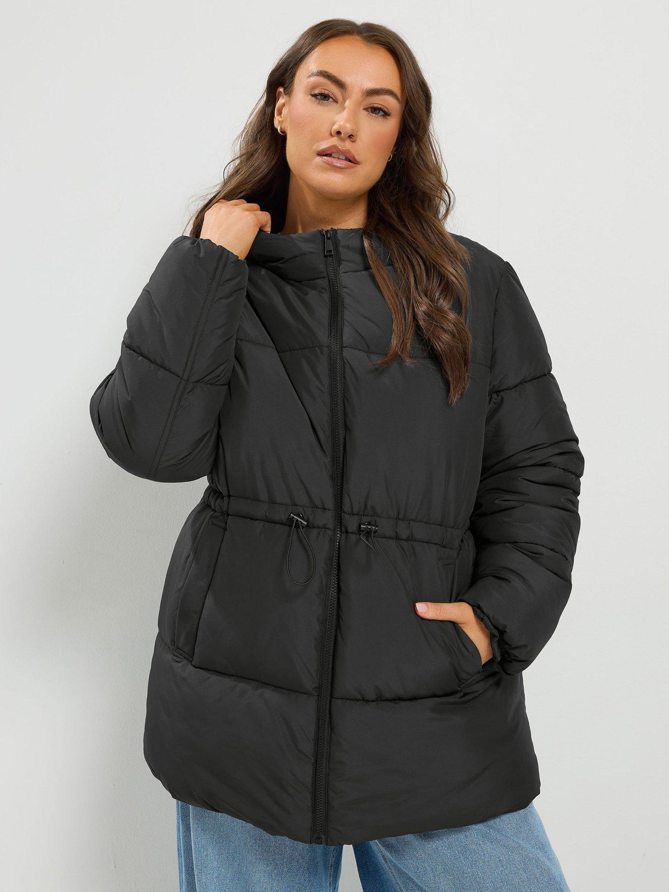 Image 4 of 4 of Yours Curve Epp Padded Short Jacket - Black