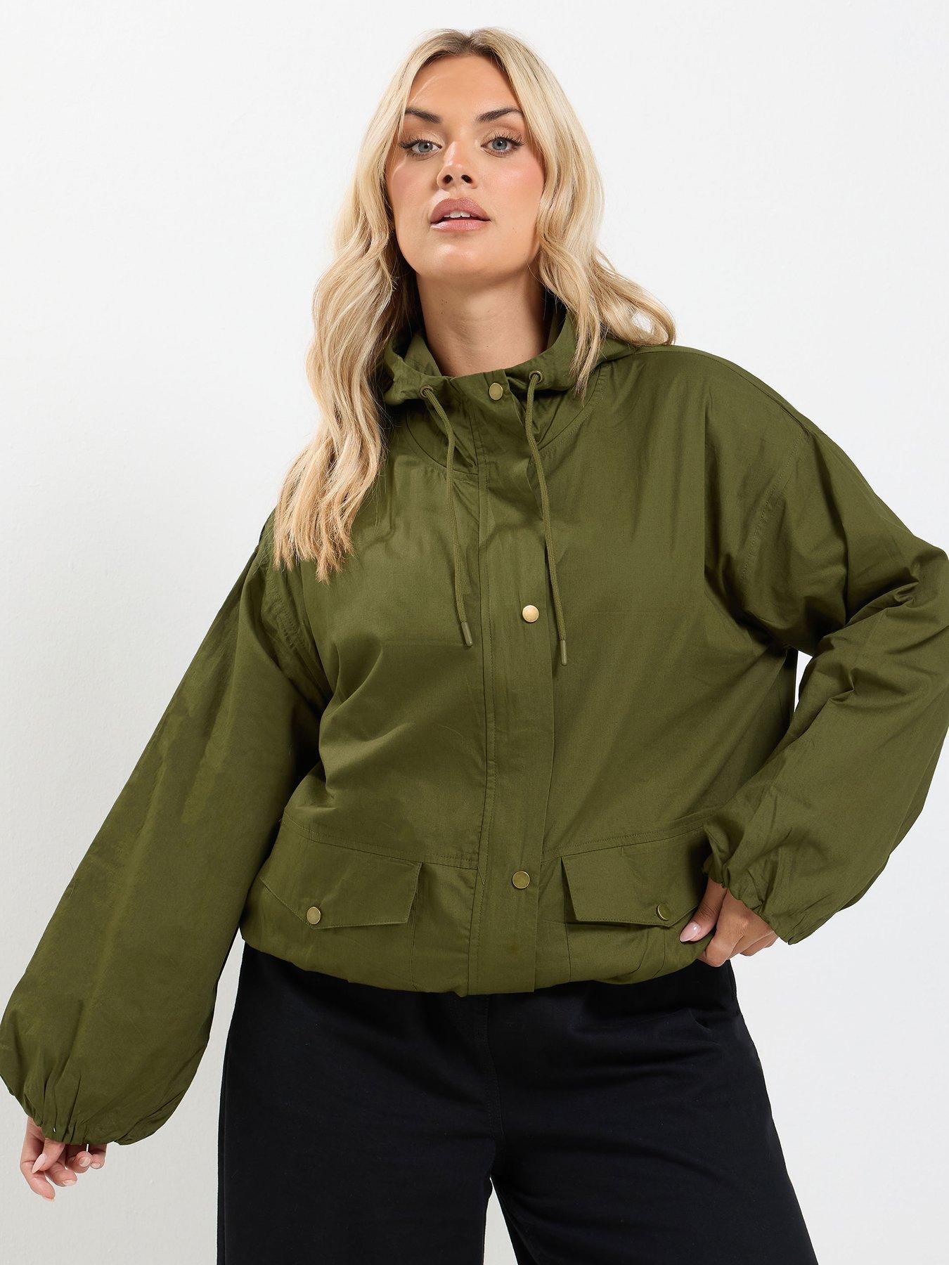 Image 1 of 4 of Yours Curve Zip Thru Utility Jacket