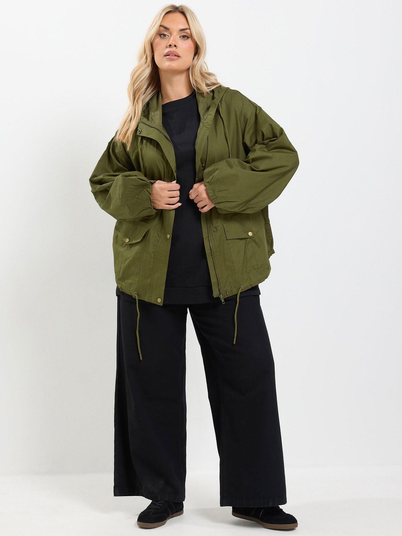 Image 3 of 4 of Yours Curve Zip Thru Utility Jacket