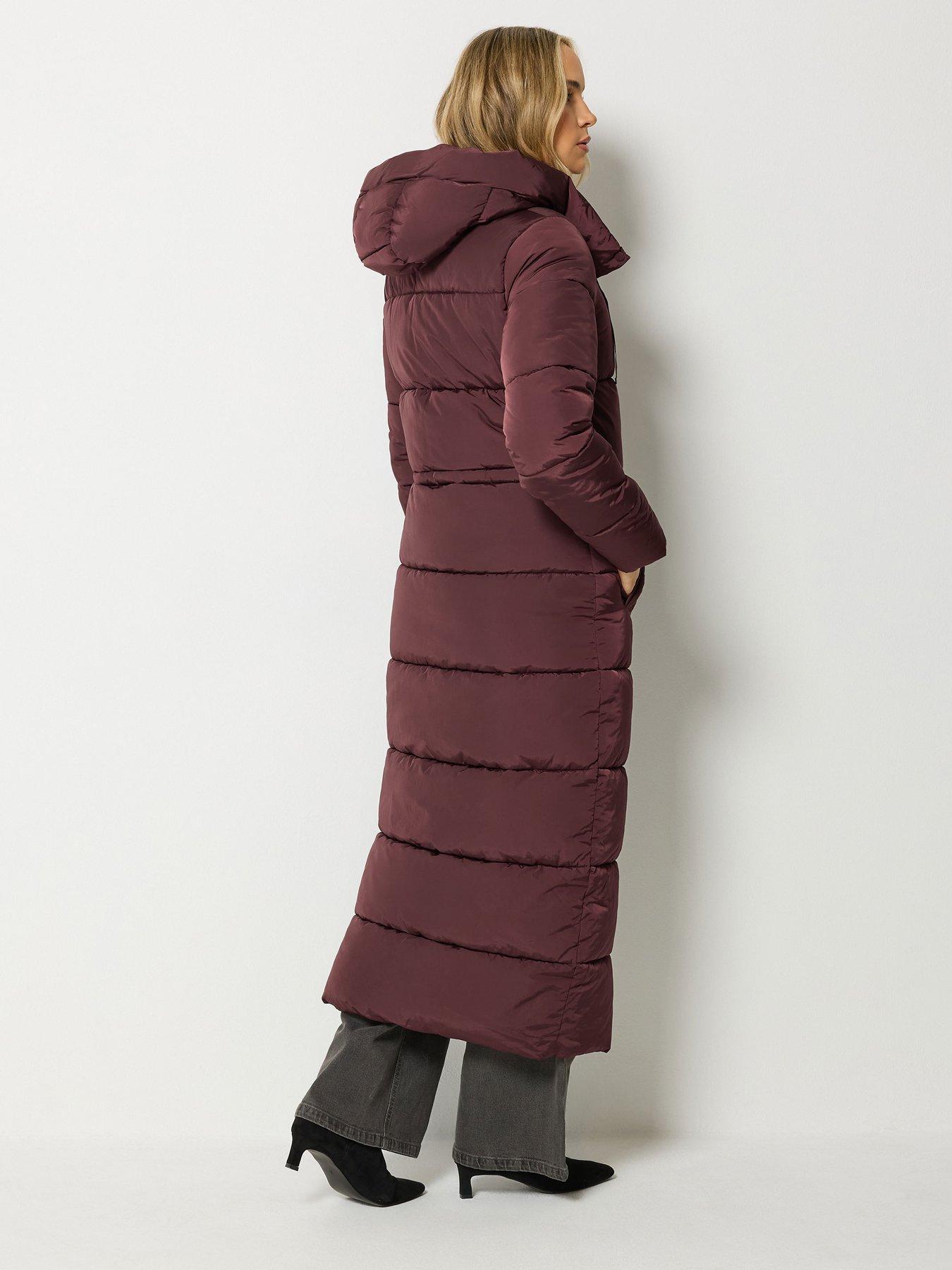 Image 2 of 4 of Long Tall Sally Maxi Padded Coat - Red