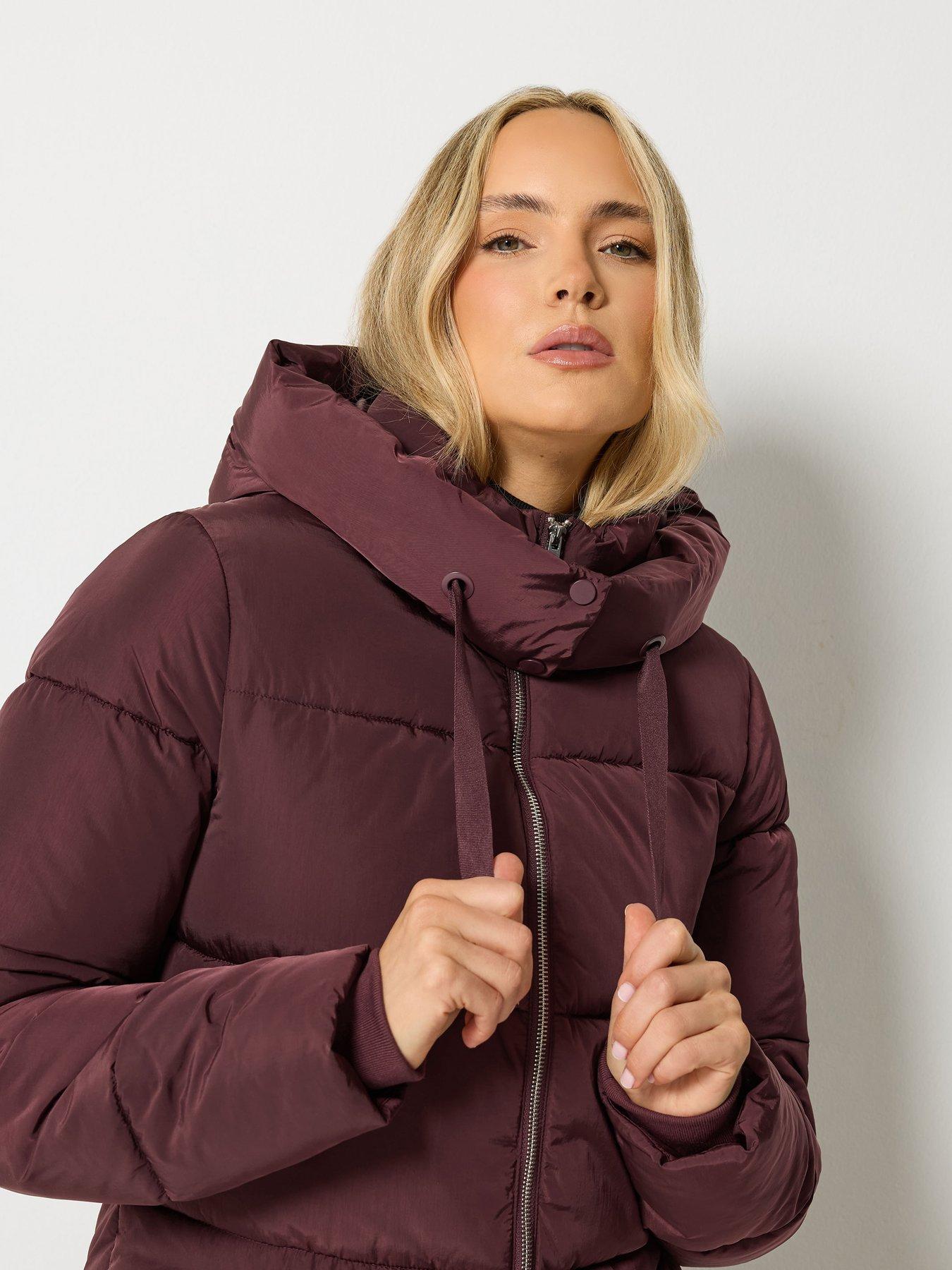 Image 4 of 4 of Long Tall Sally Maxi Padded Coat - Red