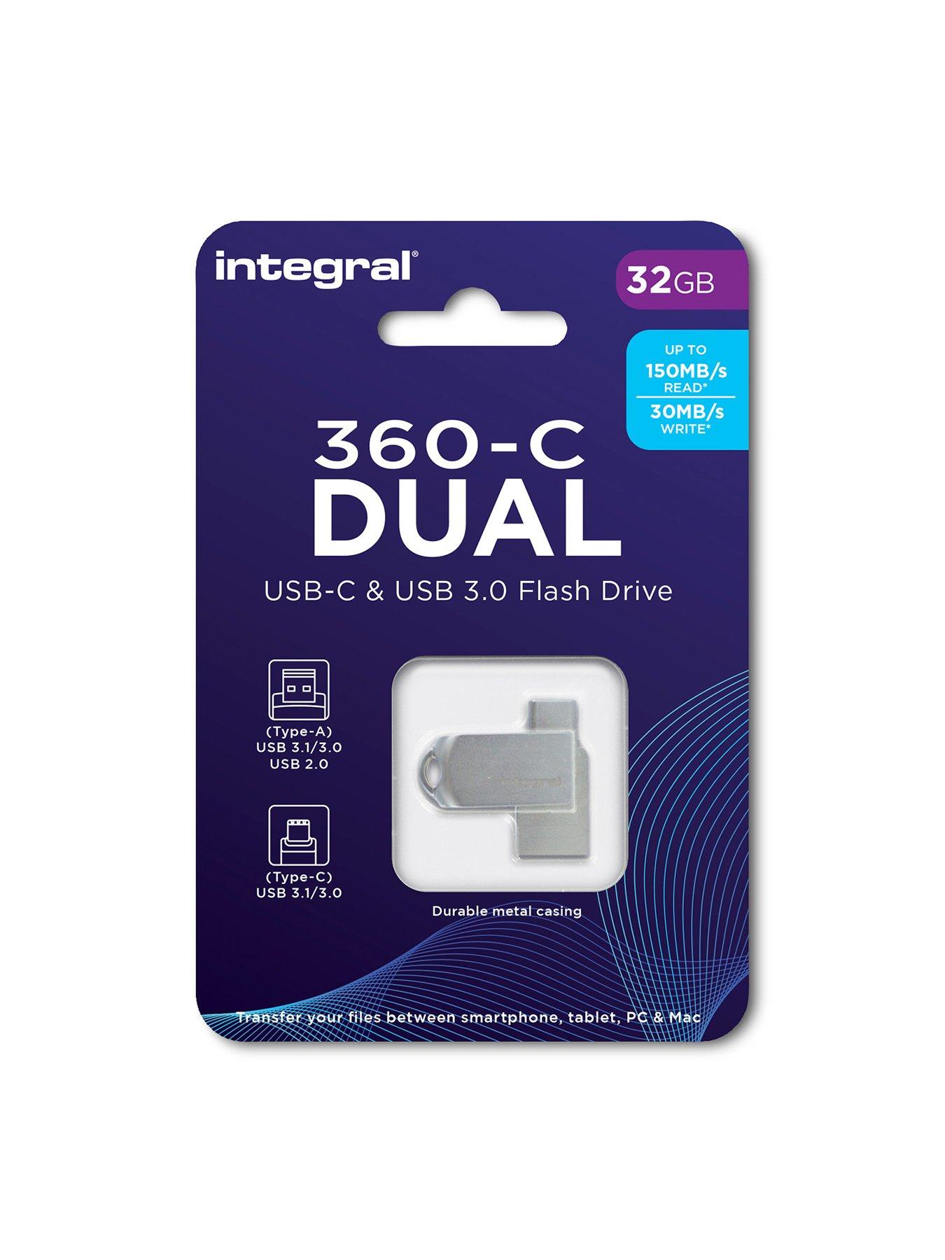 Image 3 of 3 of Integral 32GB Dual USB 3.0 Type-C Flash Drive