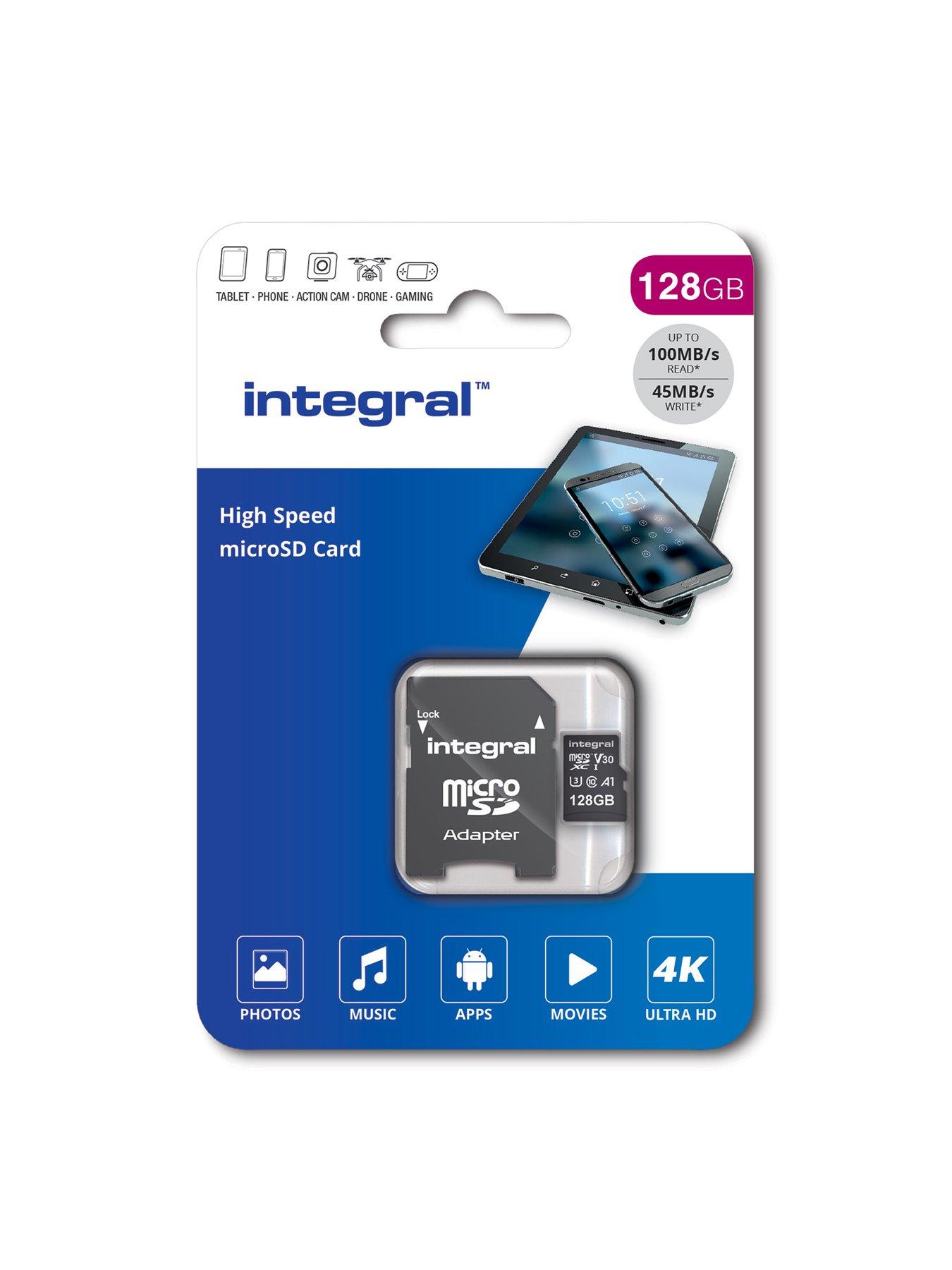 Image 2 of 2 of Integral 128GB High Speed microSD Card UHS-I