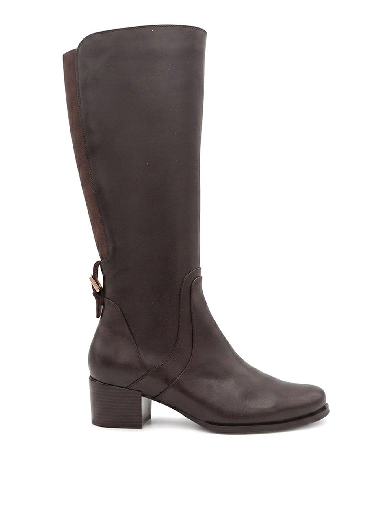 Jones Bootmaker Dancer Knee High Riding Boot - Dark Brown