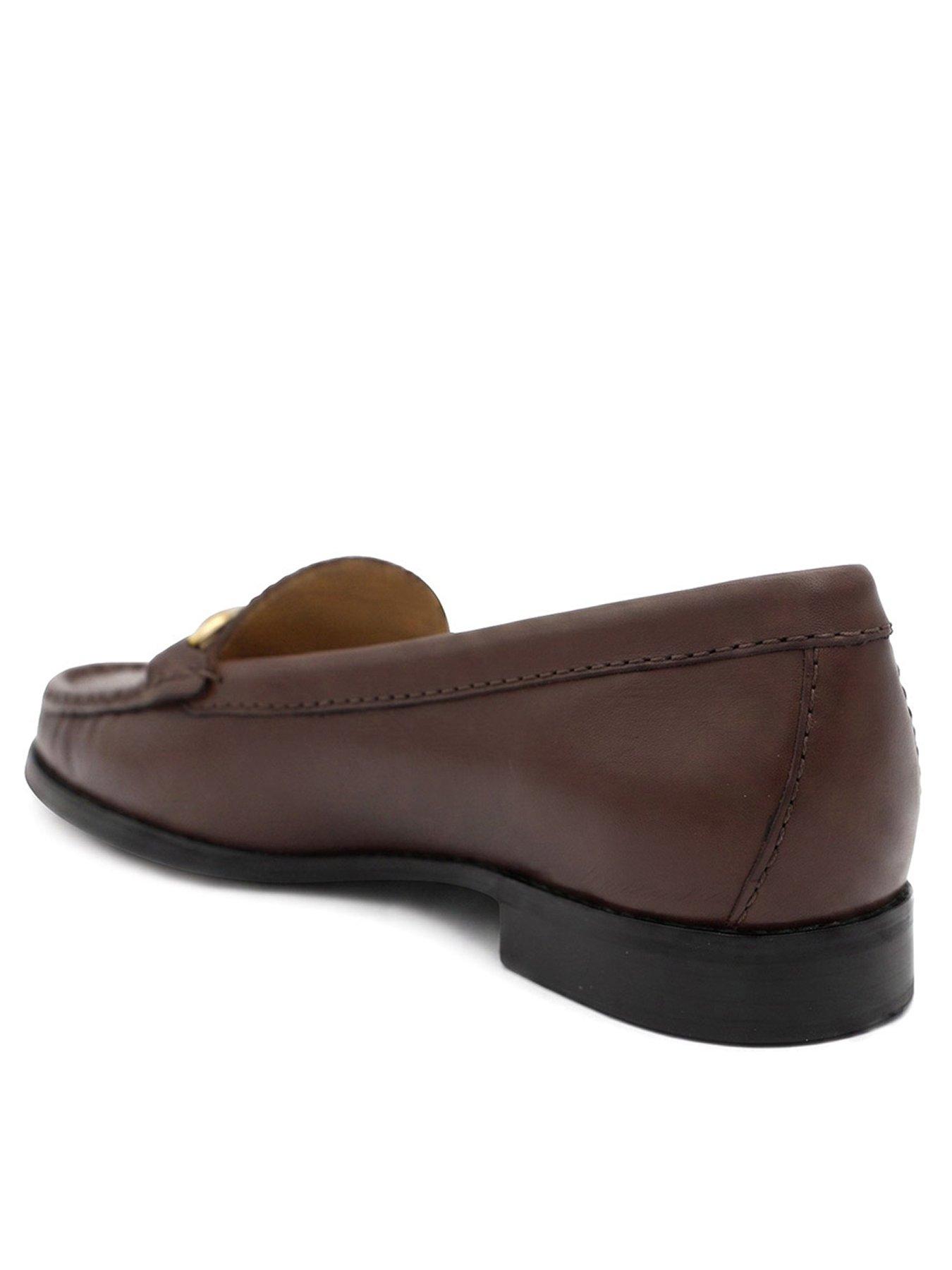 Image 3 of 6 of Jones Bootmaker Lorella Slip On Loafer - Chocolate Leather