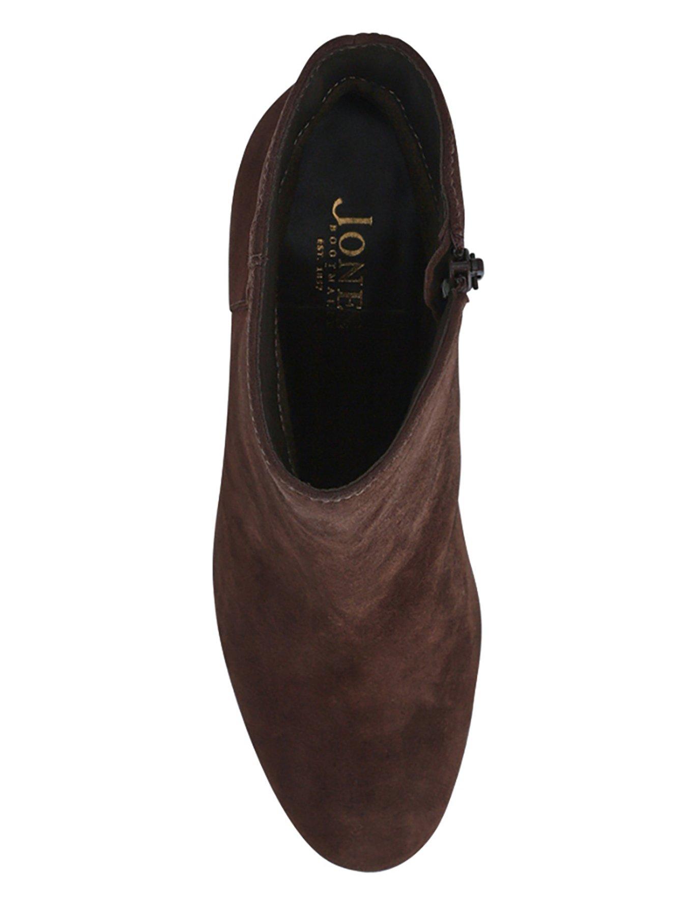 Image 4 of 6 of Jones Bootmaker Neptune3 Heeled Ankle Boot - Chocolate Suede