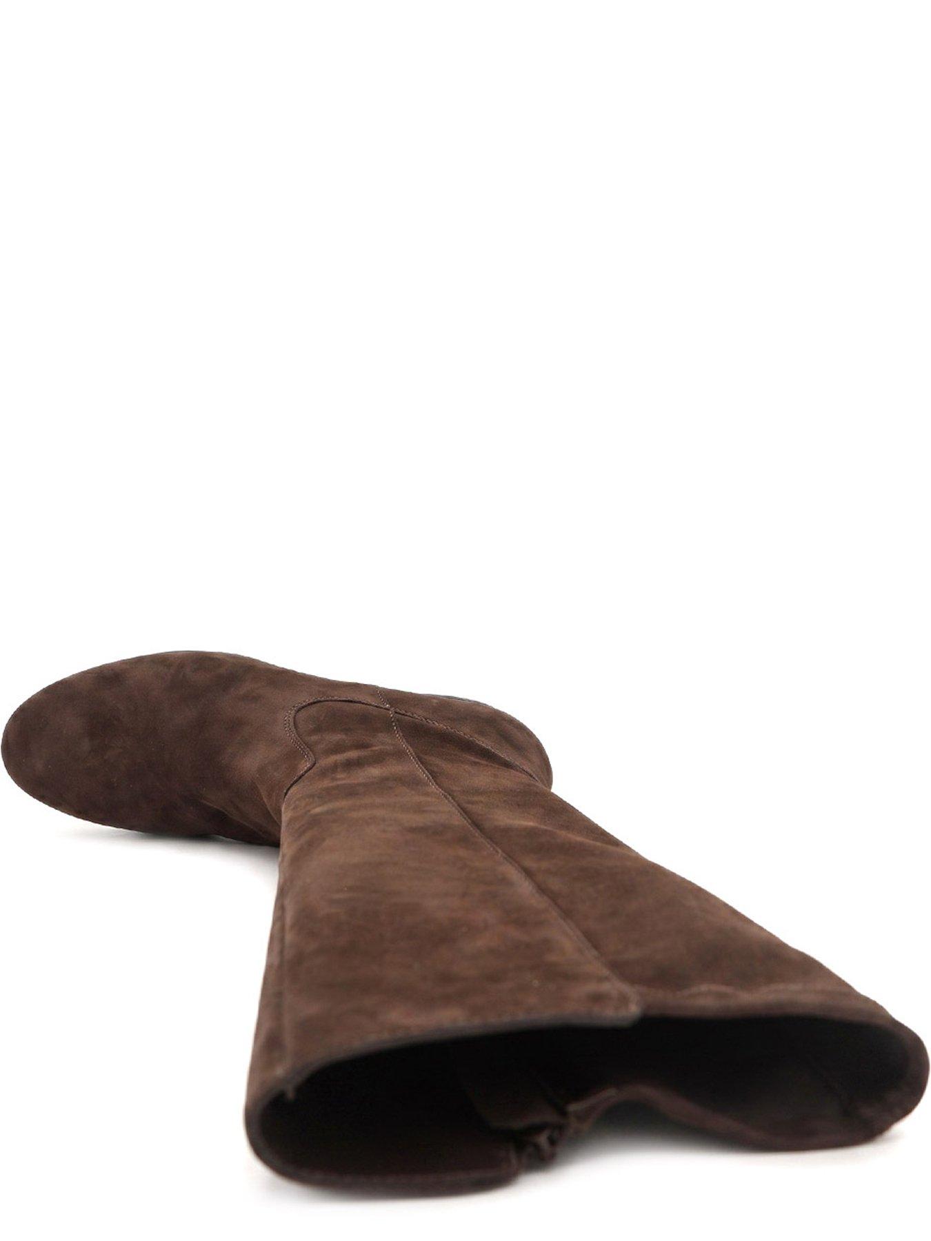 Image 4 of 6 of Jones Bootmaker Emberlywide Knee High Riding Boot - Choco Suede