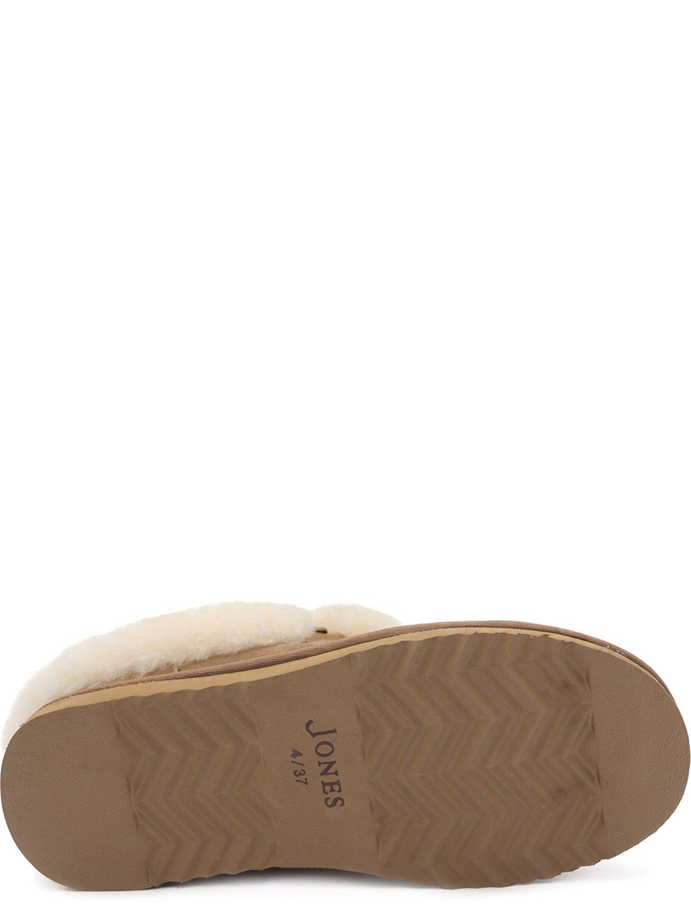 Image 5 of 6 of Jones Bootmaker Womens Fur Lined Slippers - Grey