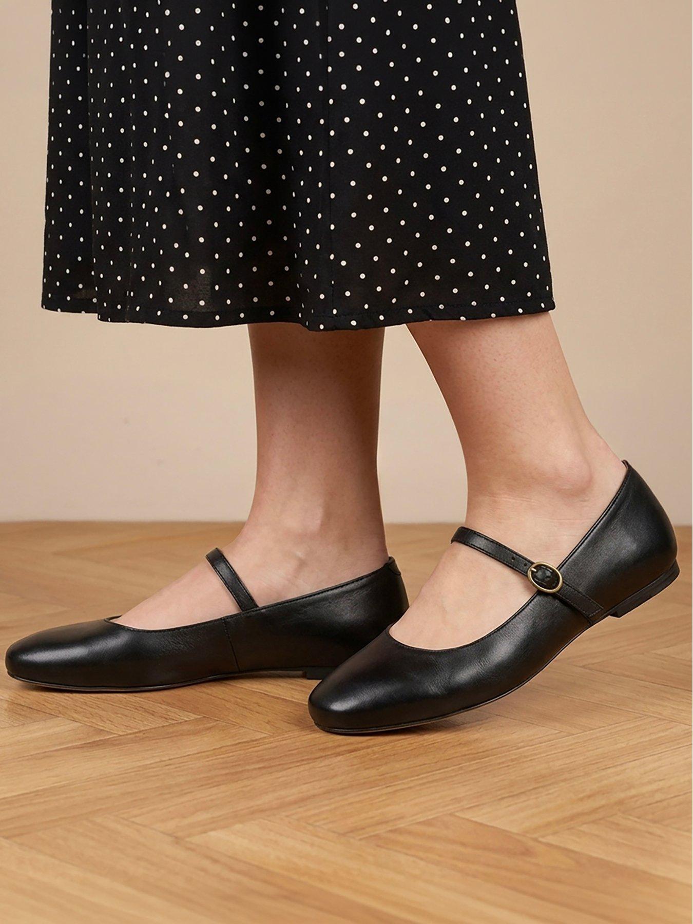 Image 6 of 6 of Jones Bootmaker Sonnetwide Mary Jane - Black