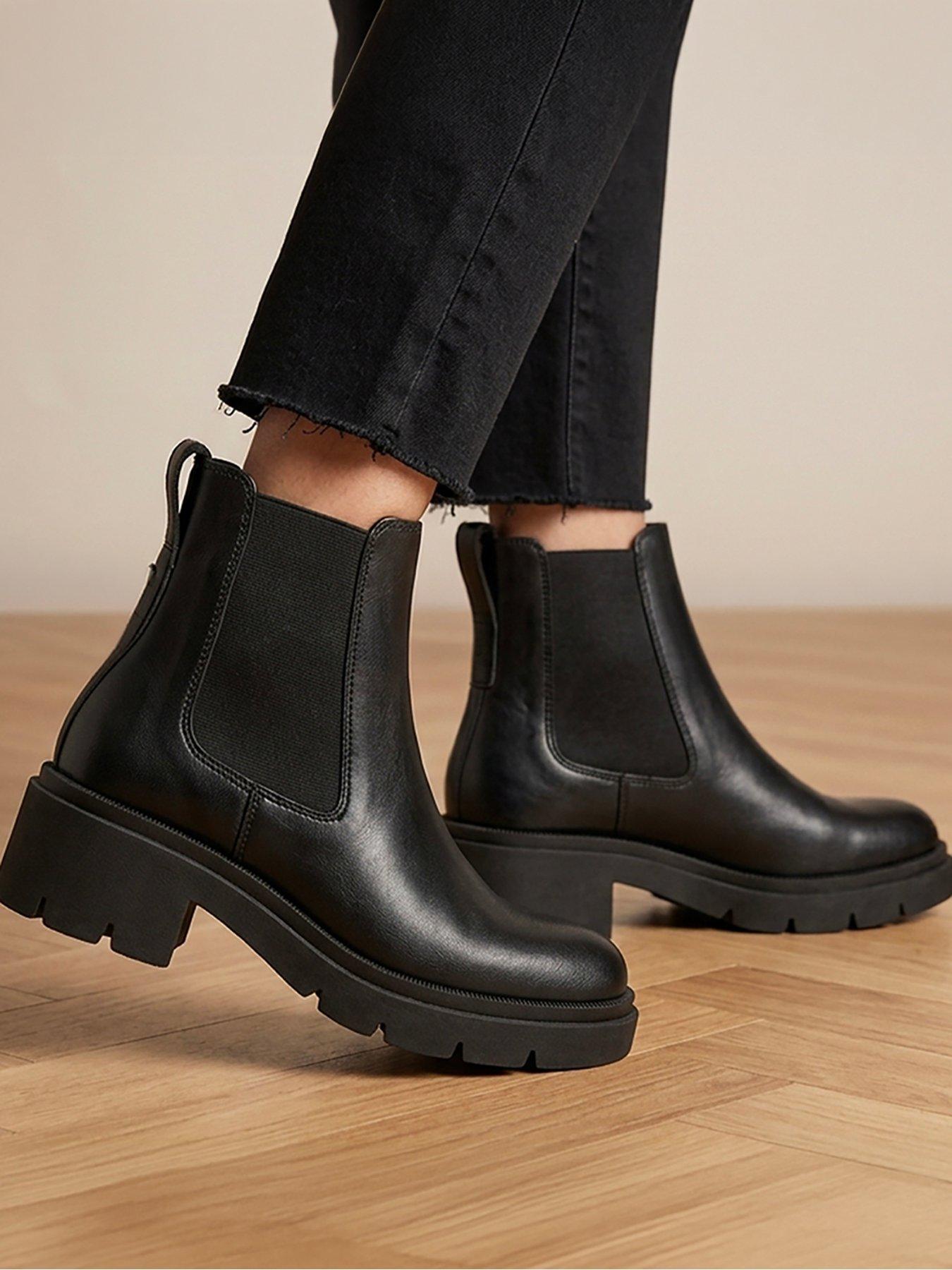 Image 6 of 6 of Jones Bootmaker Kaiya Ankle Boot - Black Leather