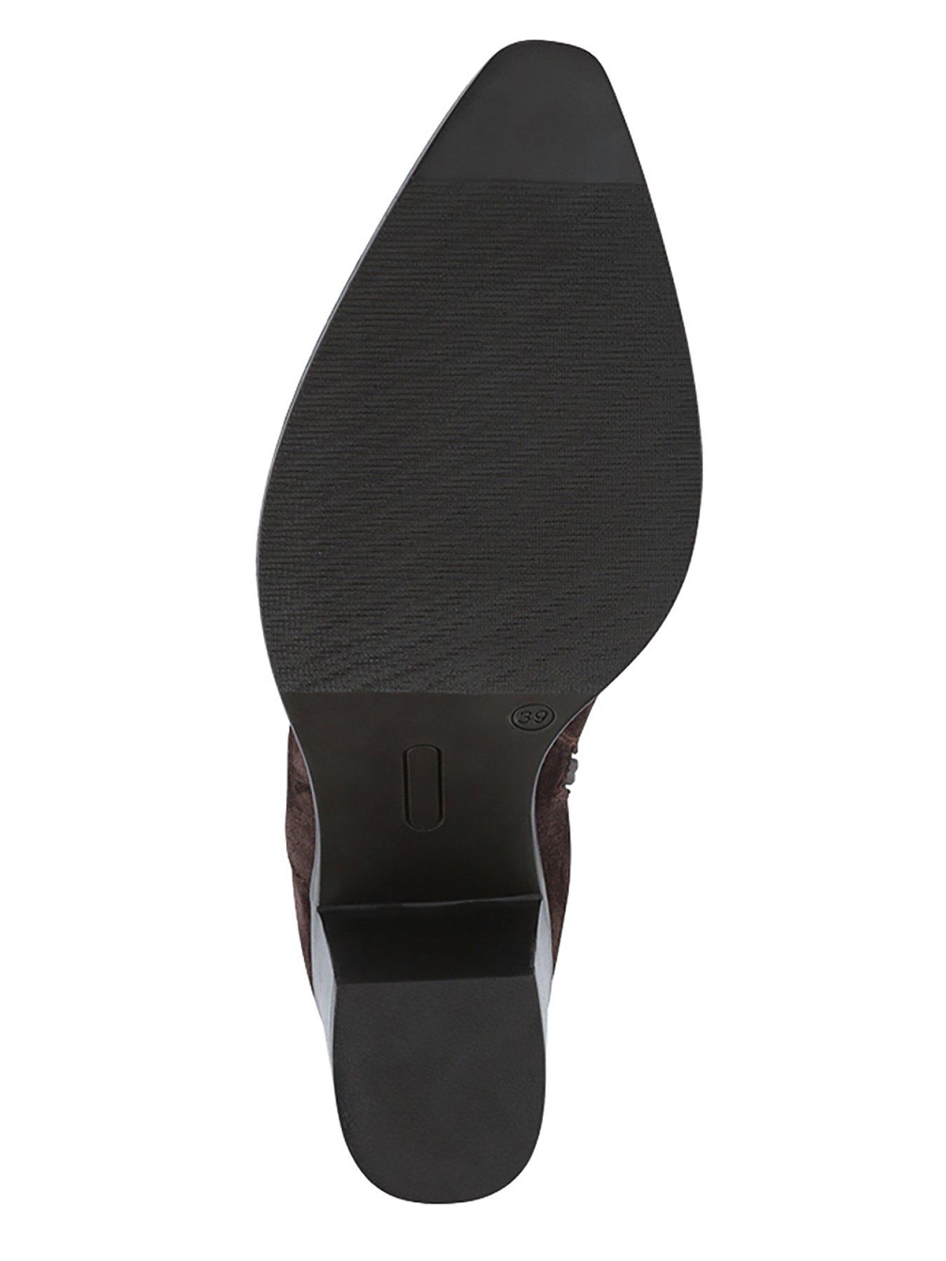 Image 5 of 6 of Jones Bootmaker Kalamata Block Heel Ankle Boot - Chocolate Suede