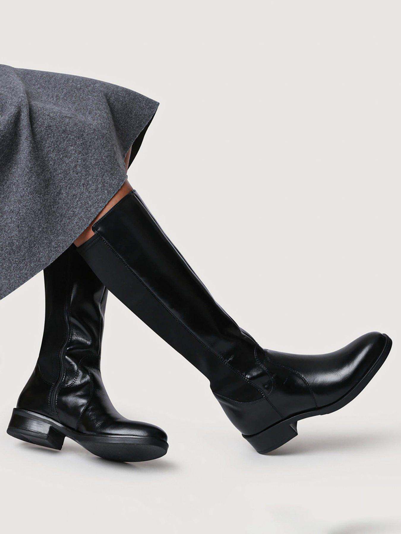 Image 6 of 6 of Jones Bootmaker Ellisia Knee High Riding Boot - Black