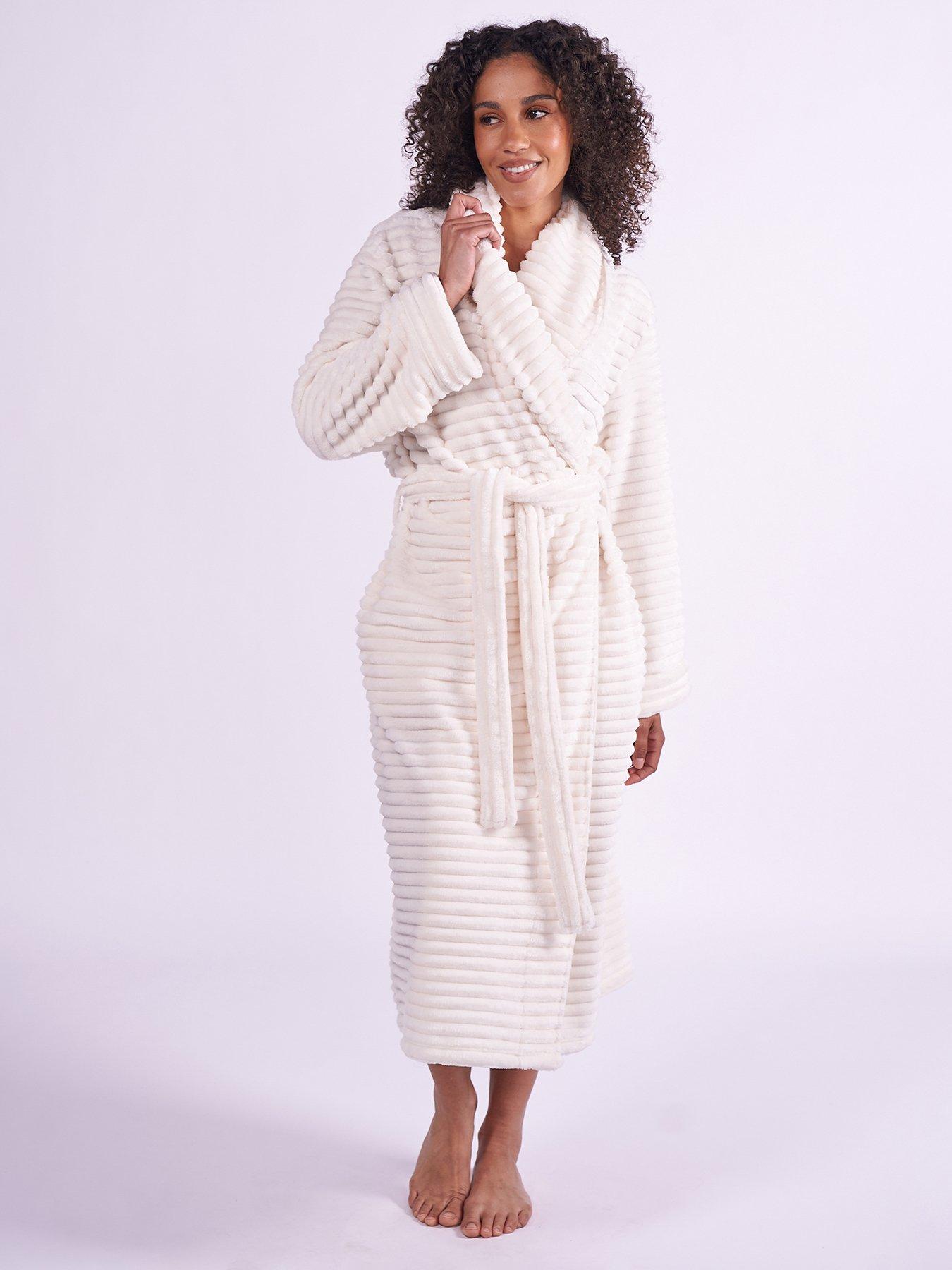 Cyberjammies Cyberjammies Cosy Stripe Robe - Cream