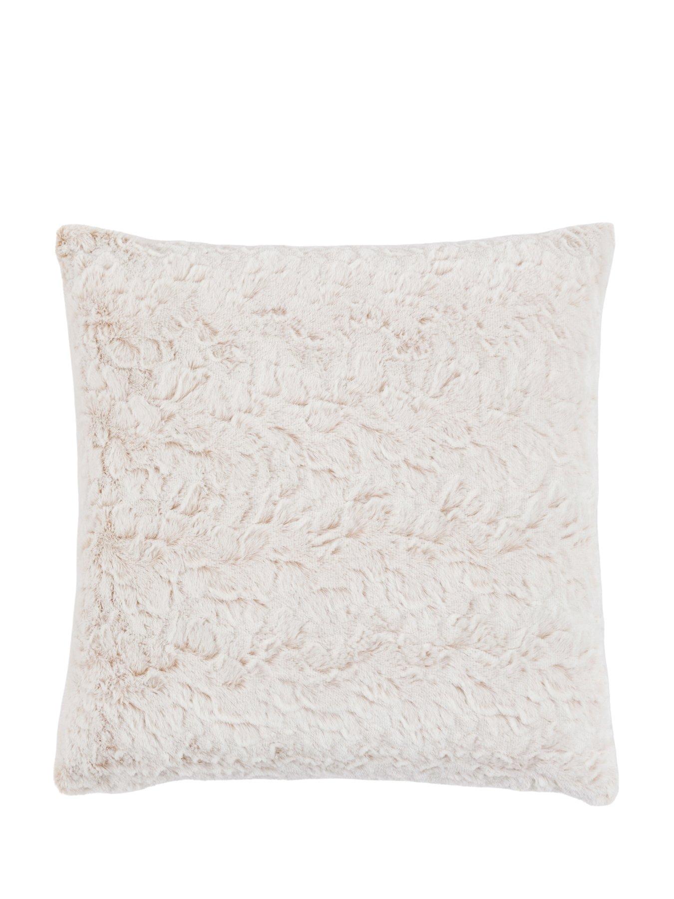 Image 5 of 5 of Gallery Direct Kilburn Faux Fur Cushion Natural 2 pack 50x50cm