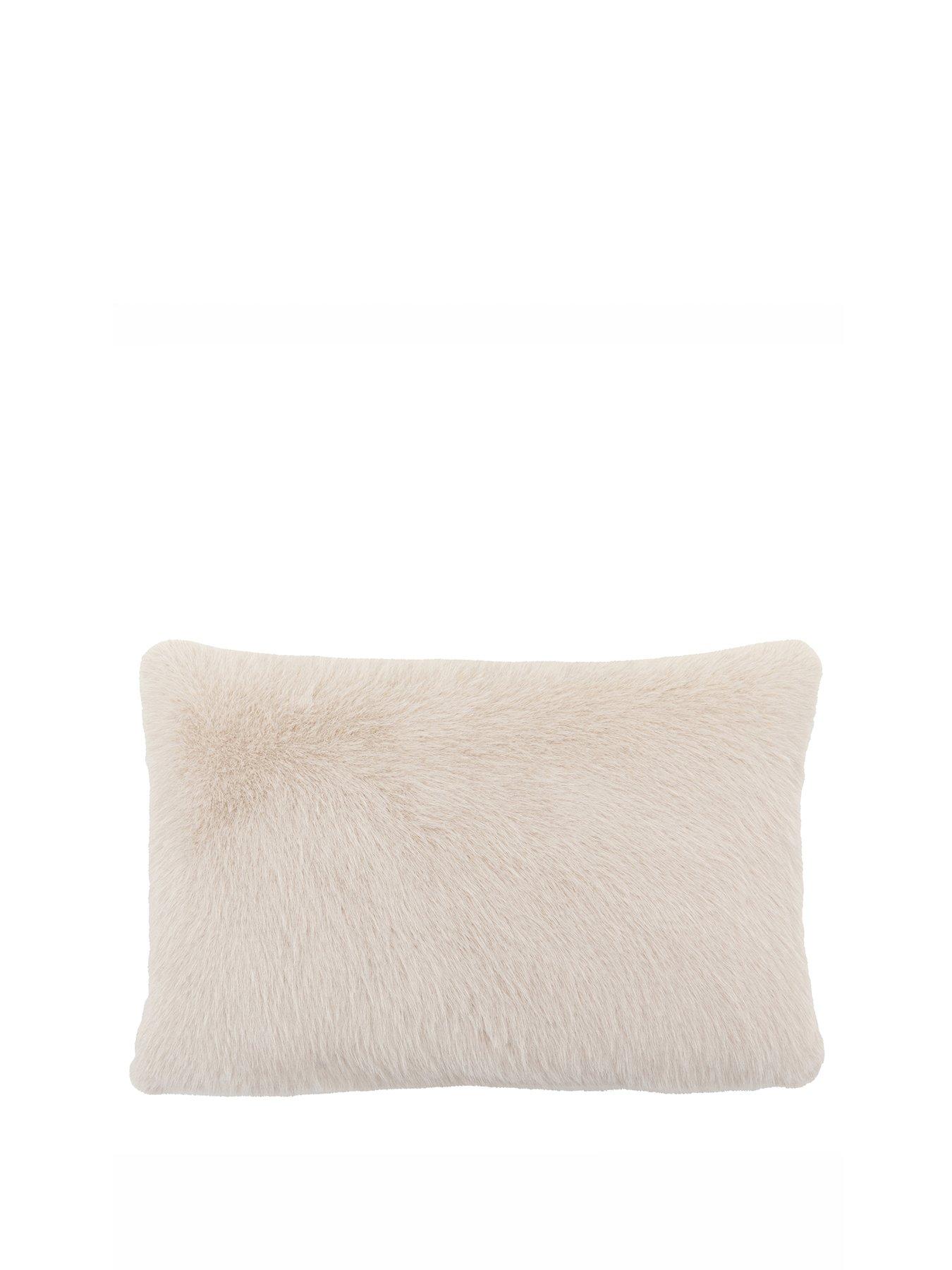 Image 2 of 3 of Gallery Direct Maple Faux Fur Cushion Oatmeal 40x60cm