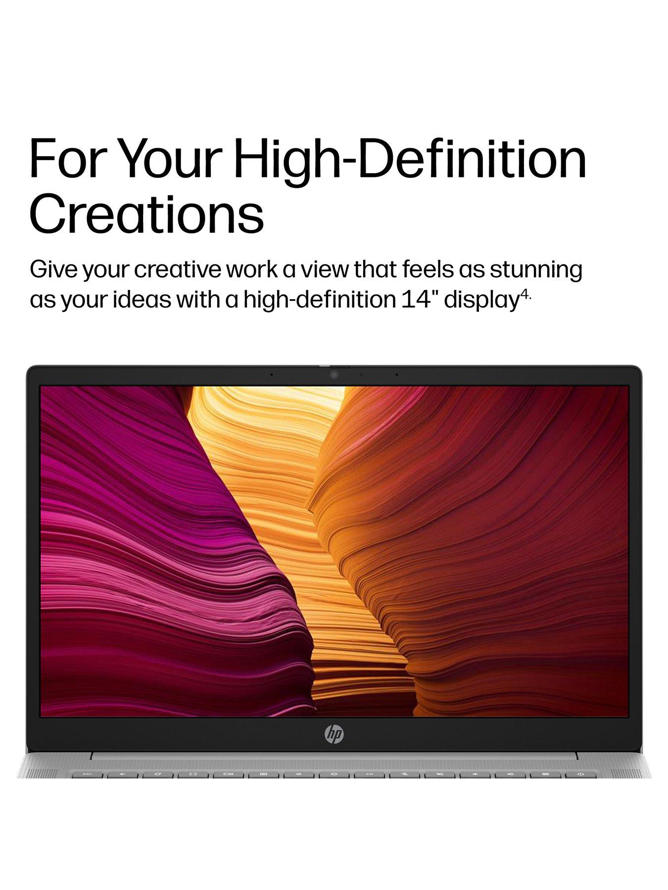 Image 4 of 8 of HP Chromebook 14 - MediaTek Kompanio 540, 4GB RAM, 128GB SSD, 14in, Grey - No Power Adaptor Included