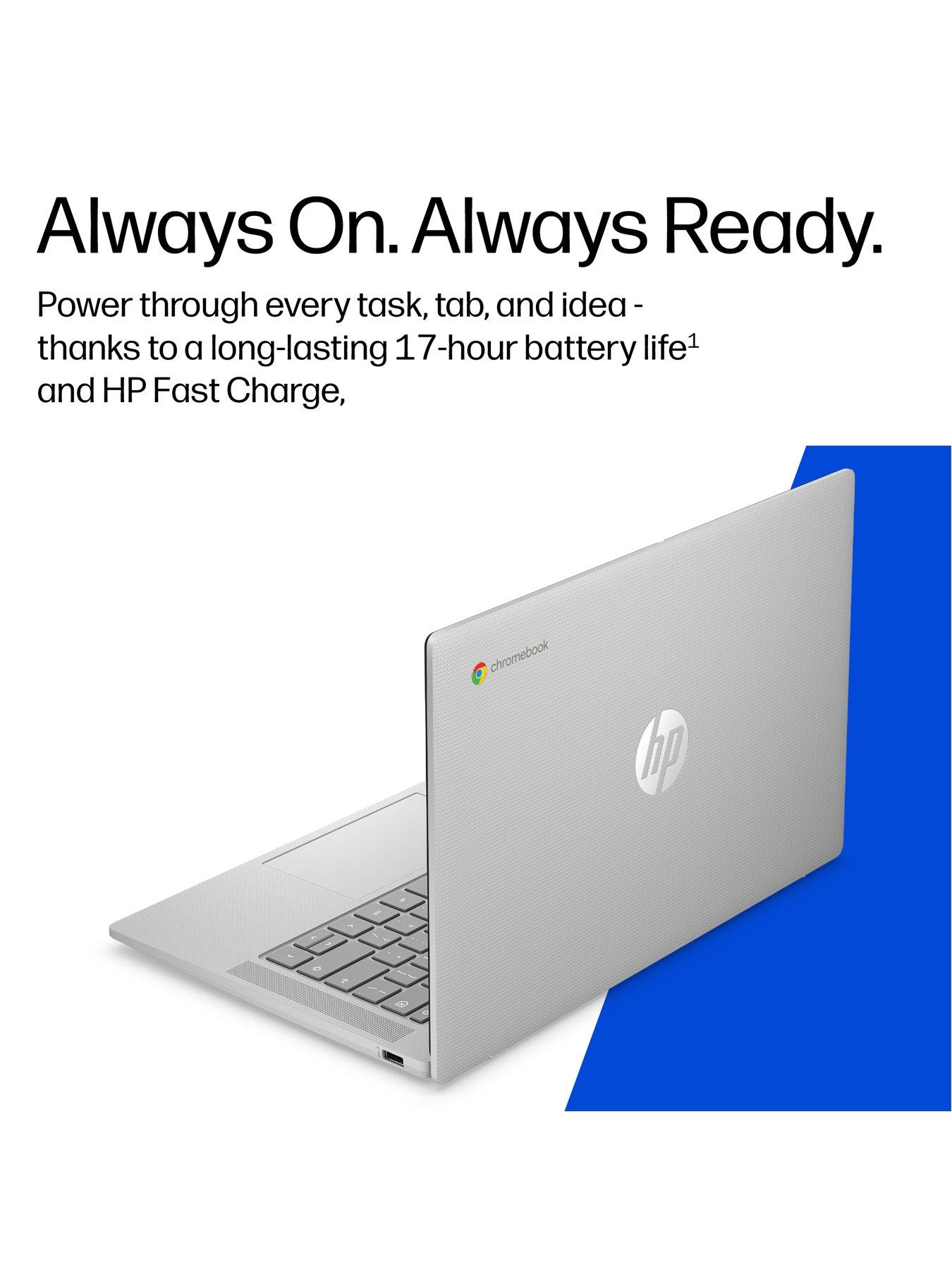 Image 5 of 8 of HP Chromebook 14 - MediaTek Kompanio 540 - 4GB RAM - 64GB SSD - 14in - Silver - No Power Adaptor Included