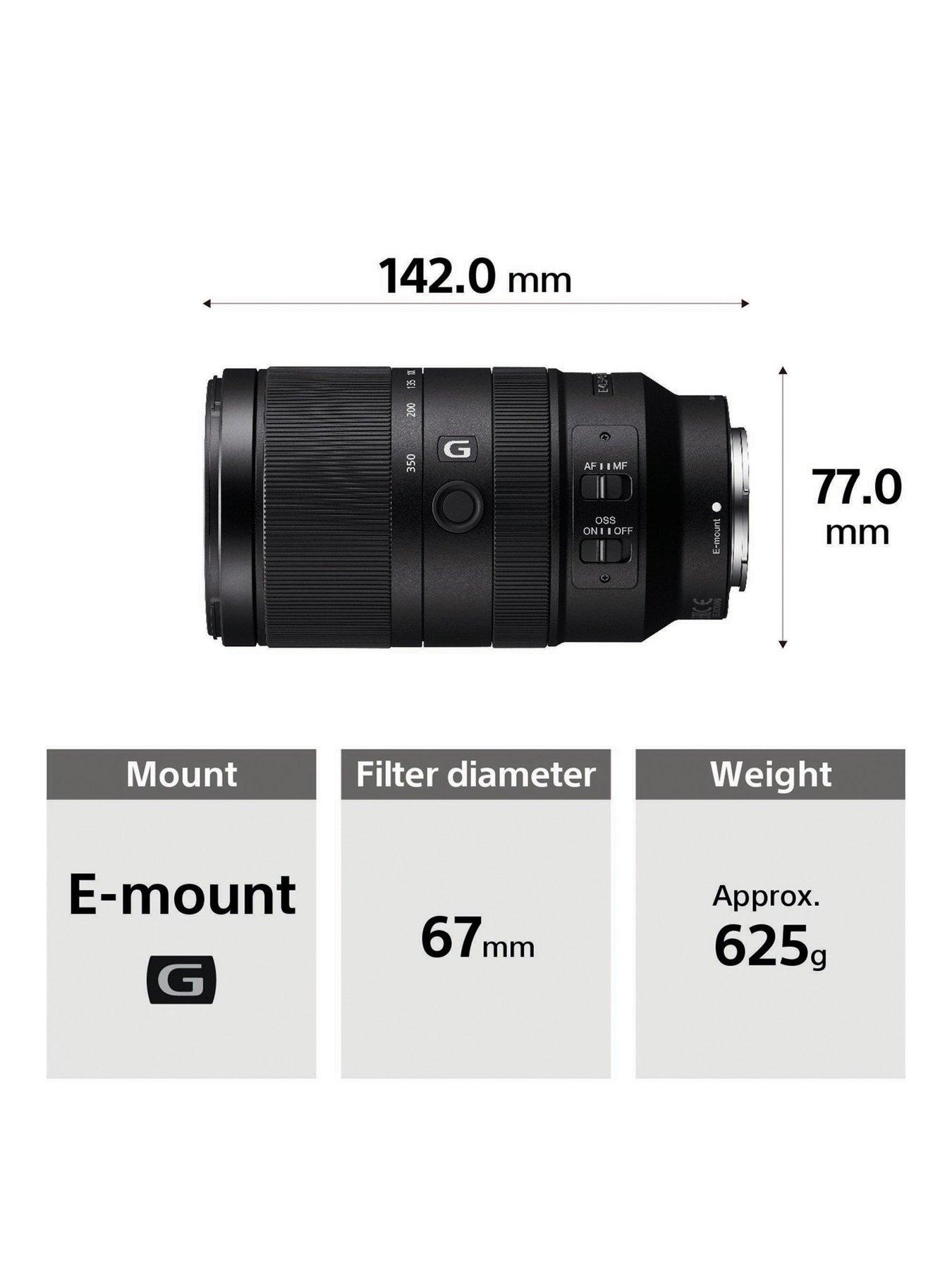 Image 2 of 5 of Sony 70-350mm f/4.5-6.3 G OSS Super Telephoto Zoom Lens APS-C Cameras - Ideal for Wildlife, Sports, Bokeh, and Outdoor Photography, Black