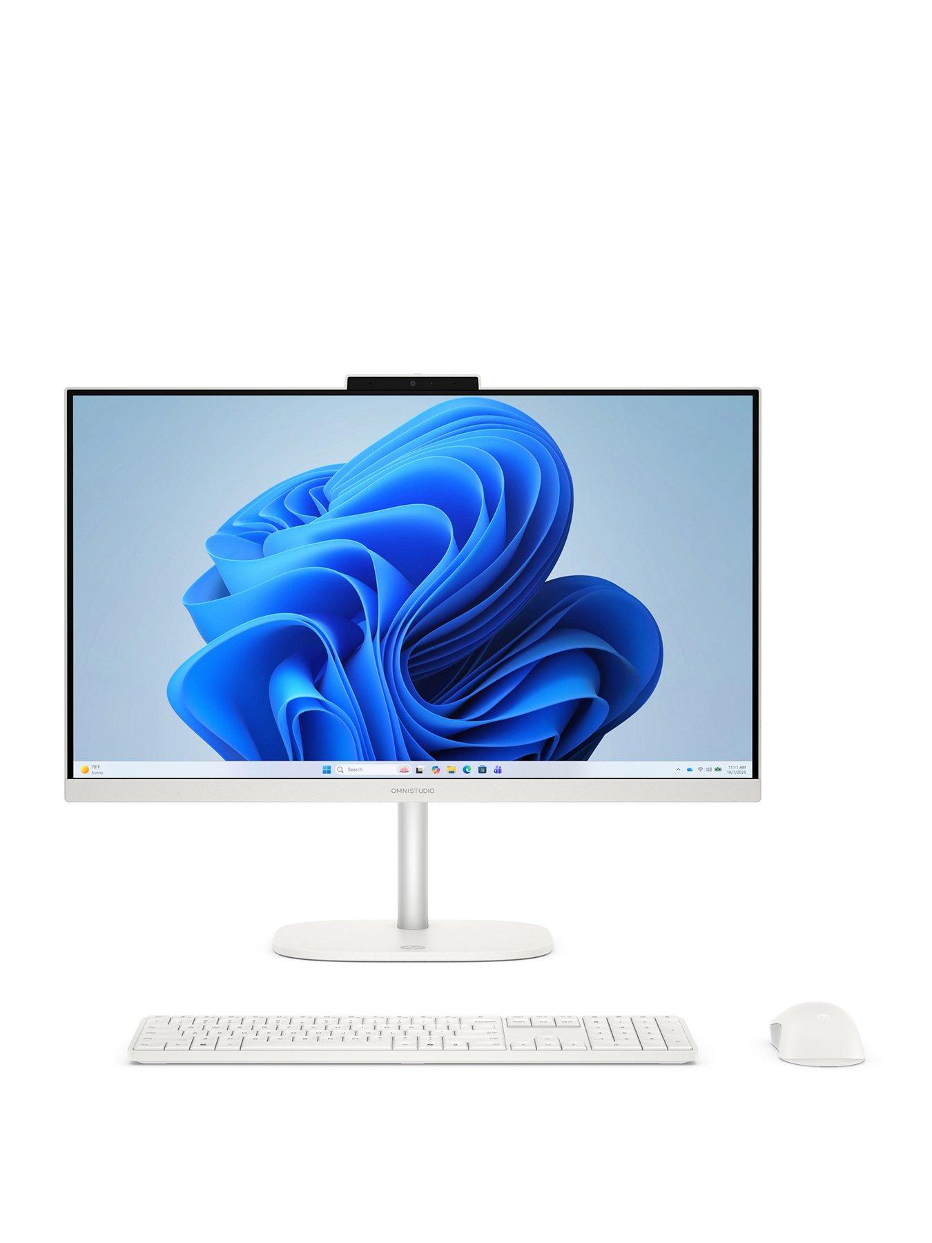HP OmniStudio AiO Desktop - Intel Core 5 - 8GB RAM - 256GB SSD - 23.8in FHD IPS - White