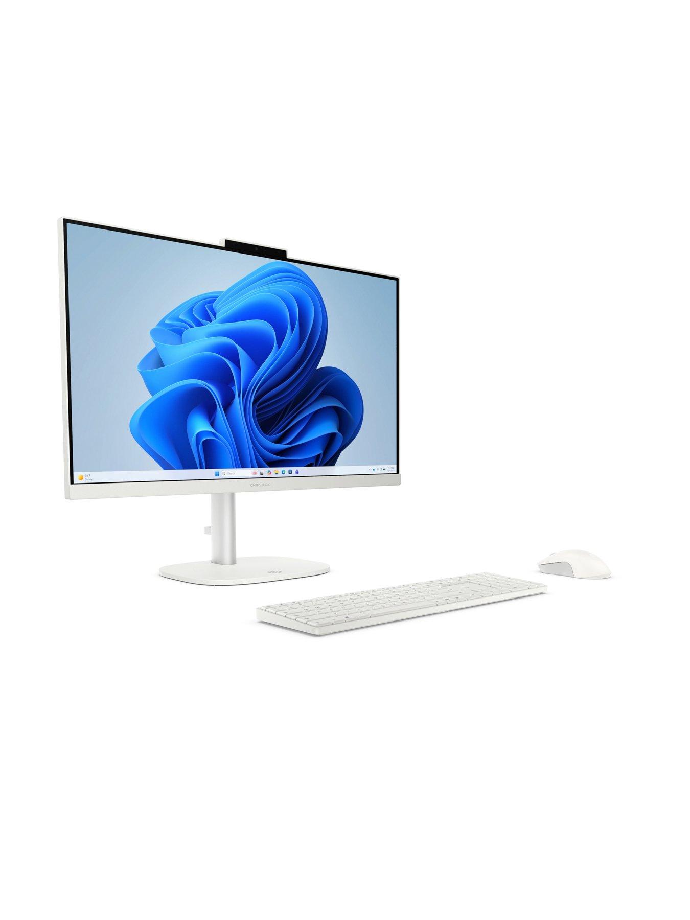 Image 2 of 7 of HP OmniStudio AiO Desktop - Intel Core 5 - 8GB RAM - 256GB SSD - 23.8in FHD IPS - White