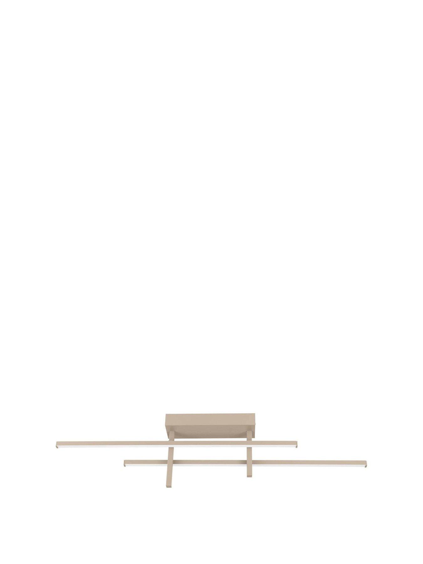 Image 2 of 4 of Eglo Trepiliano Aluminium & Steel Modern LED Linear Ceiling Light, Sandy