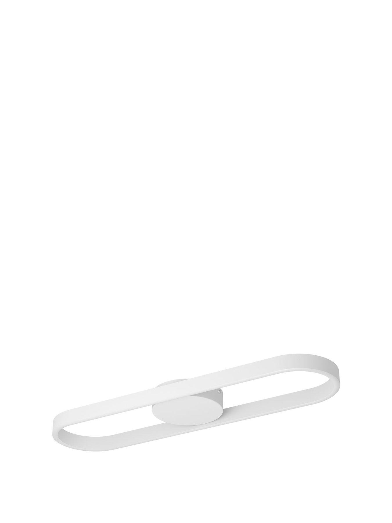 Image 2 of 4 of Eglo Amandolo LED Wall &amp; Ceiling Light, White, 67cm