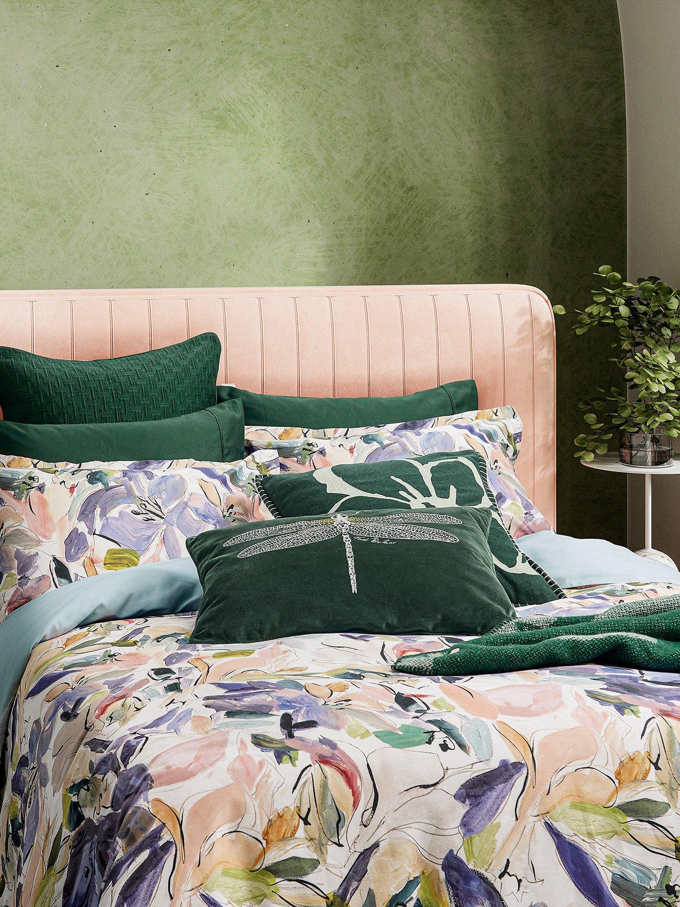 Image 1 of 5 of Ted Baker Magnolia Art Print Cover Set D/B Multi