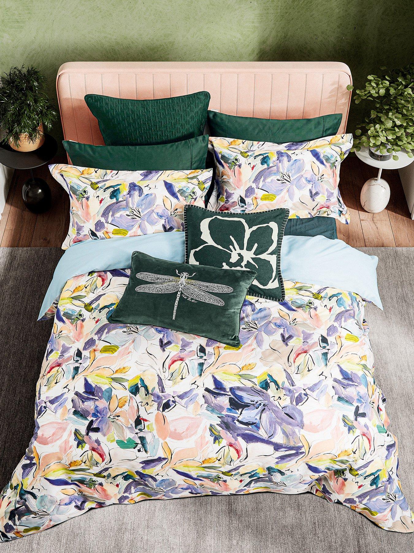 Image 3 of 5 of Ted Baker Magnolia Art Print Cover Set D/B Multi