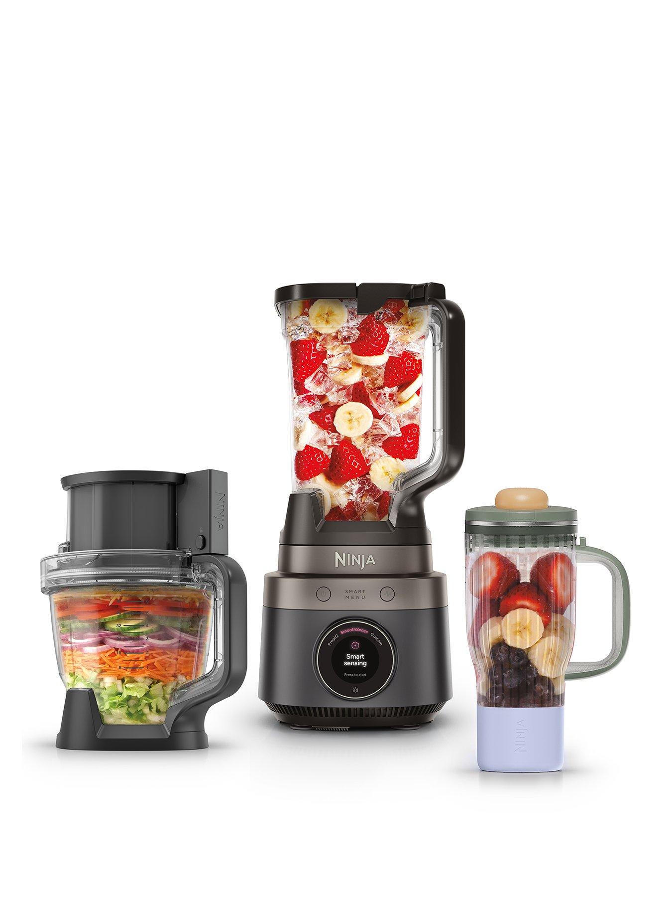 Image 1 of 8 of NINJA CrushBOSS 3-in-1 Kitchen System with Food Processor & Tumbler - Onyx