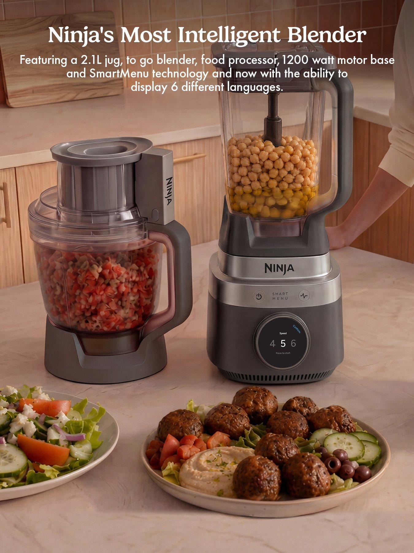 Image 2 of 8 of NINJA CrushBOSS 3-in-1 Kitchen System with Food Processor & Tumbler - Onyx