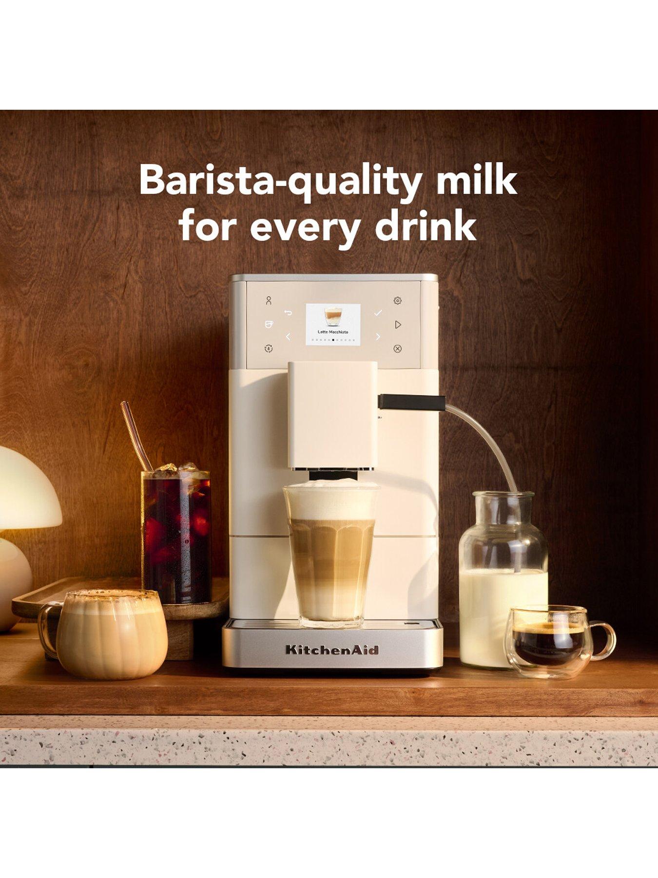 Image 4 of 7 of KitchenAid Fully Automatic Espresso Machine with Iced Coffee KF3-Porcelain