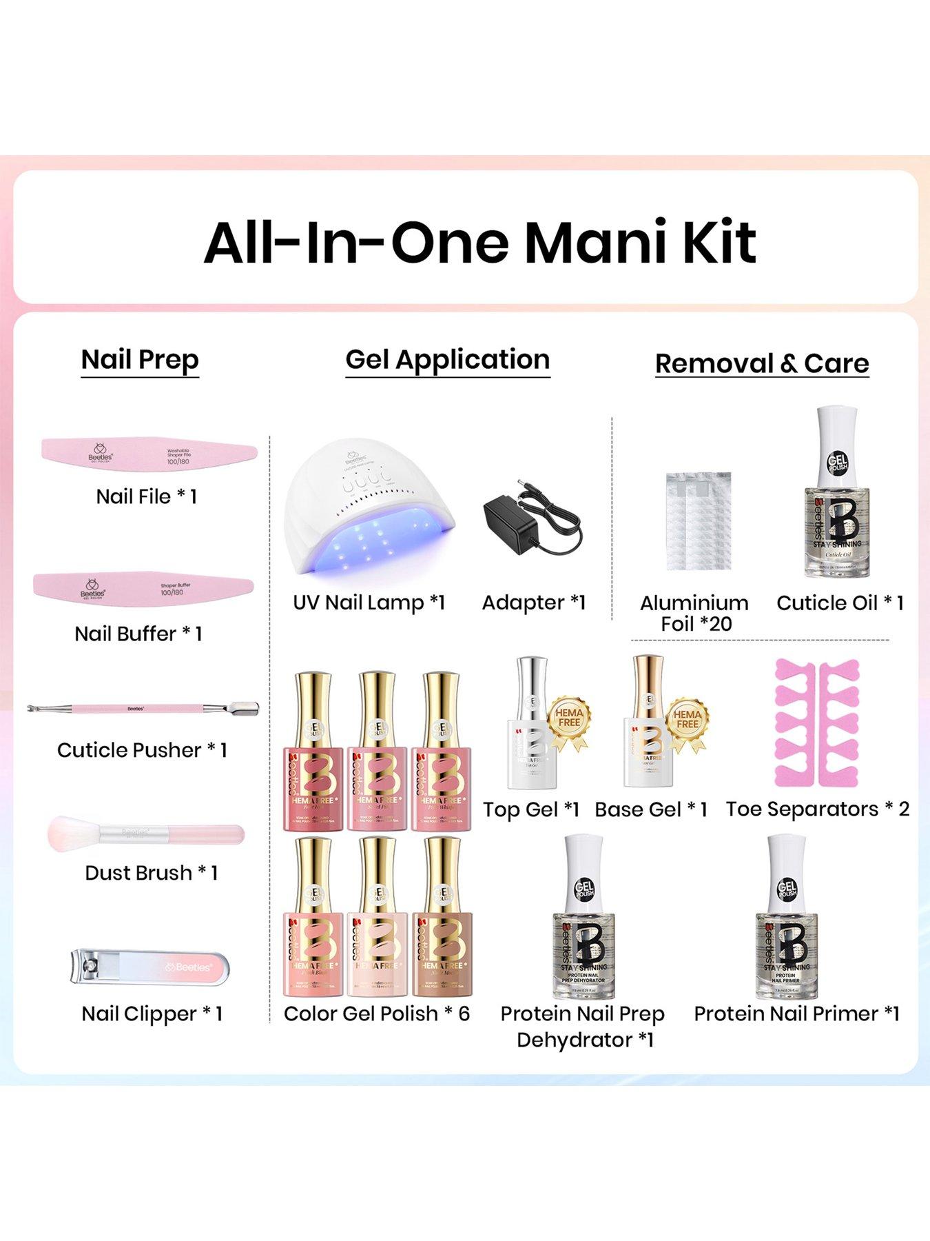 Image 3 of 6 of Beetles Beetles All In One Gel Polish Starter Kit - 6 Jelly Colours