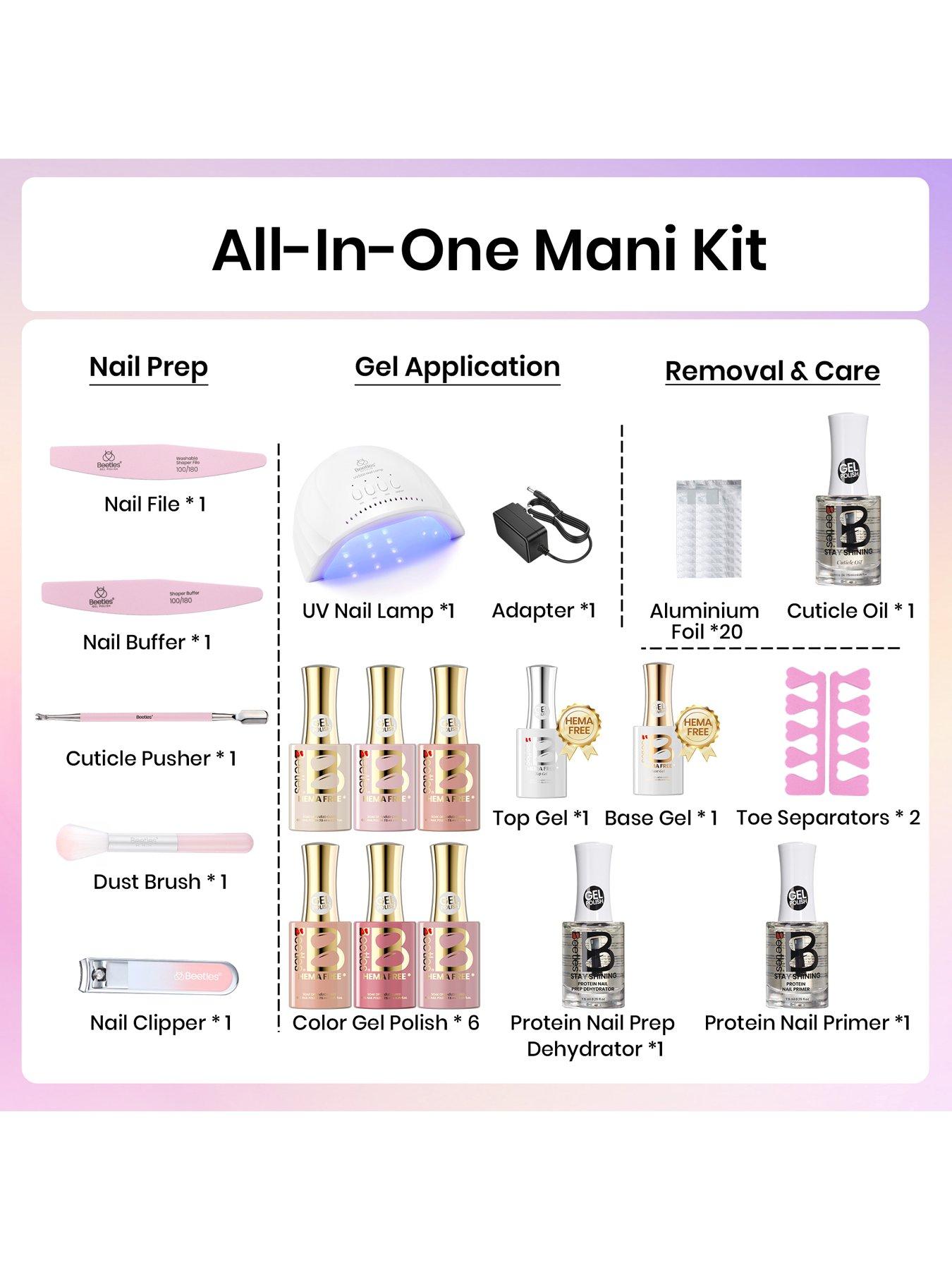 Image 3 of 6 of Beetles Beetles All in One Gel Polish Starter Kit - 6 Nude Colours