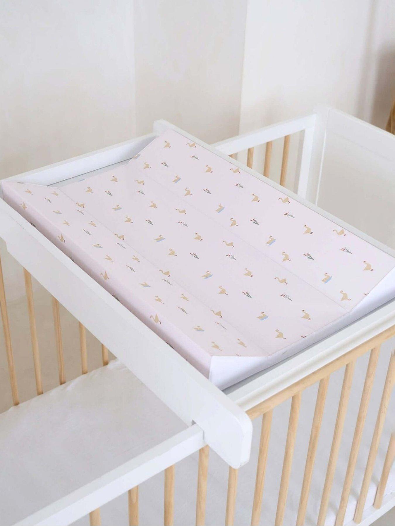Clair De Lune Anti-Roll Wedge Changing Mat and Foldable Travel Changing Mat - Duckling