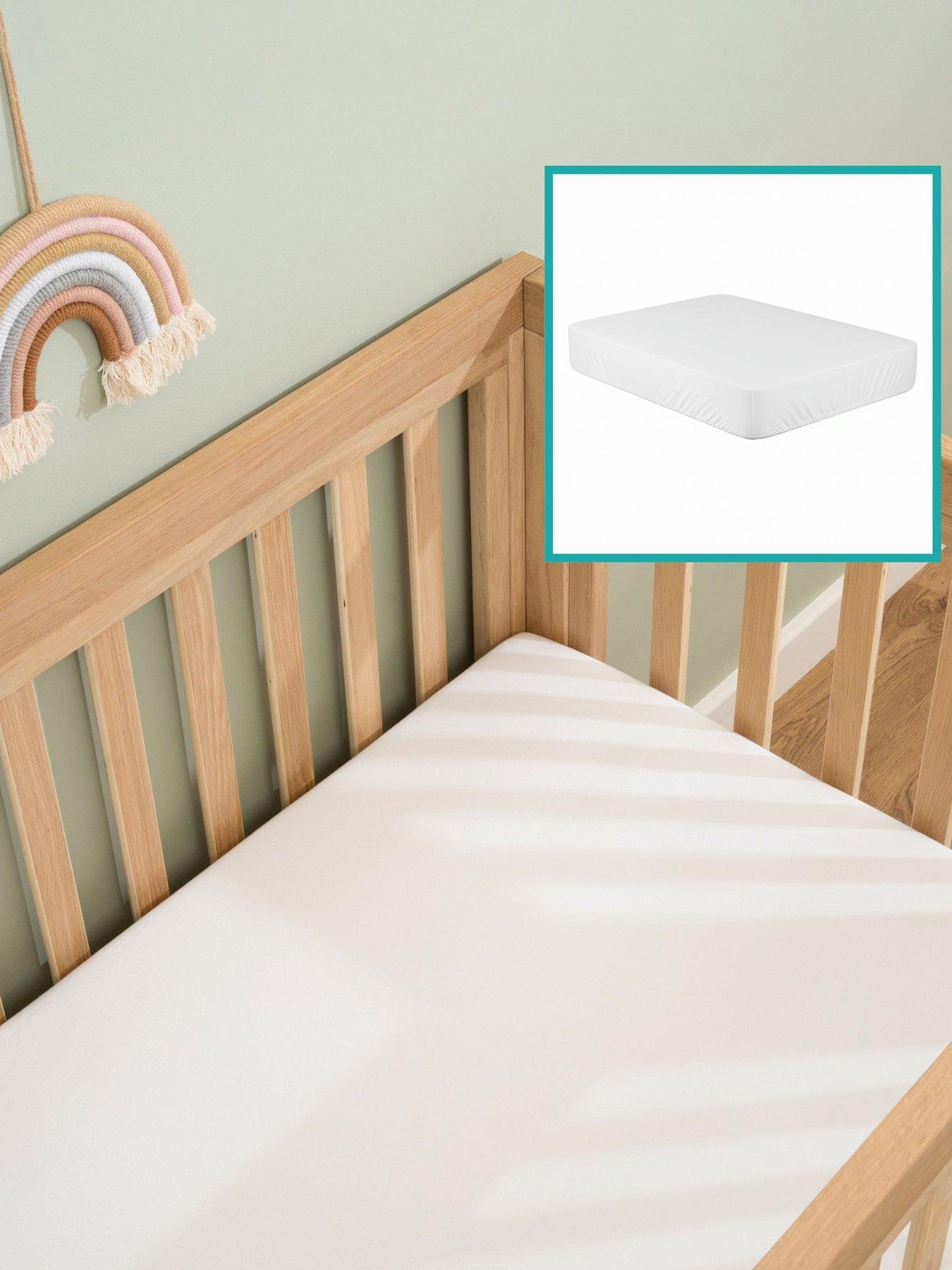 Clair De Lune Cot Mattress Protector and Cot Sheets
