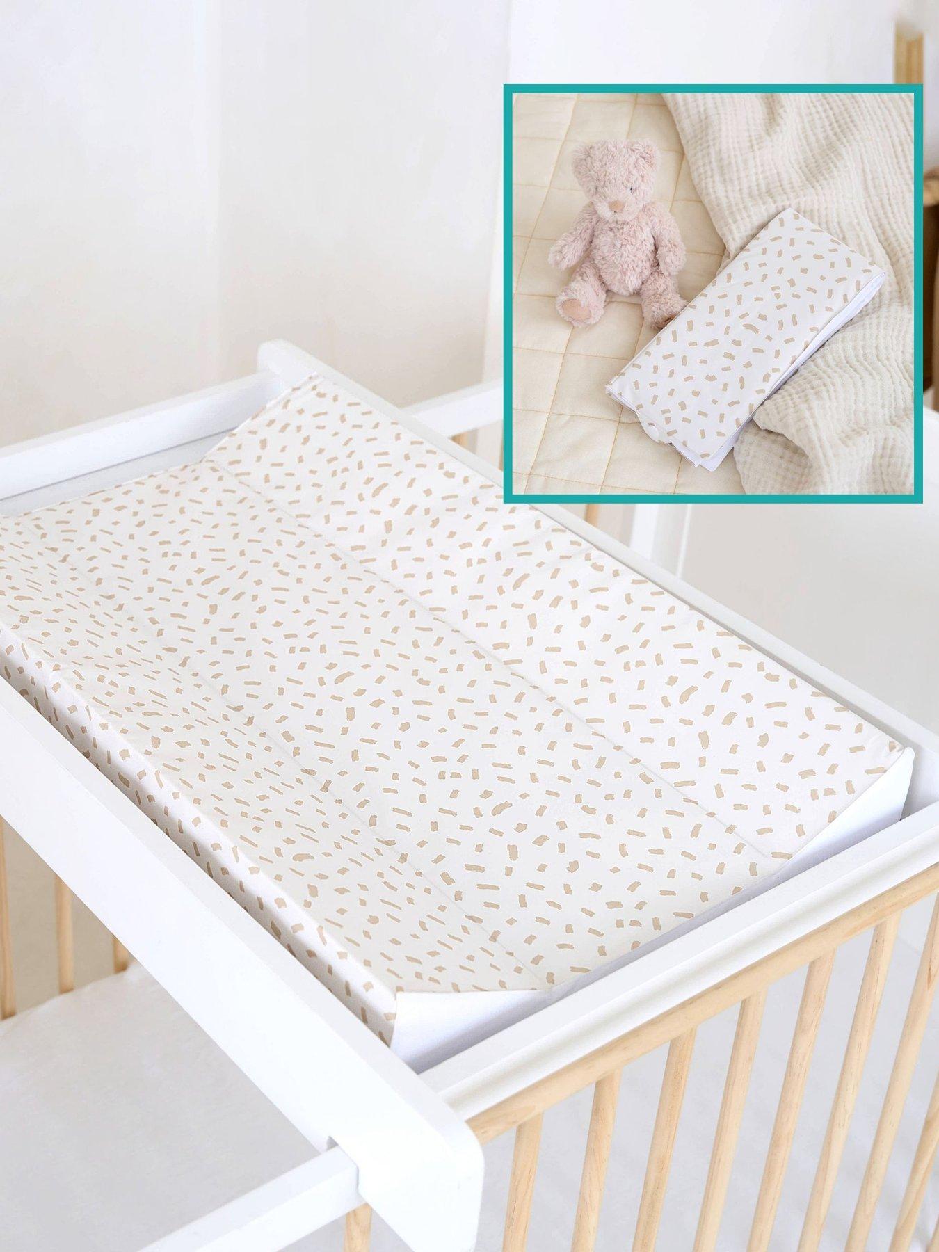 Clair De Lune Anti-Roll Wedge Changing Mat and Foldable Travel Changing Mat - Dash