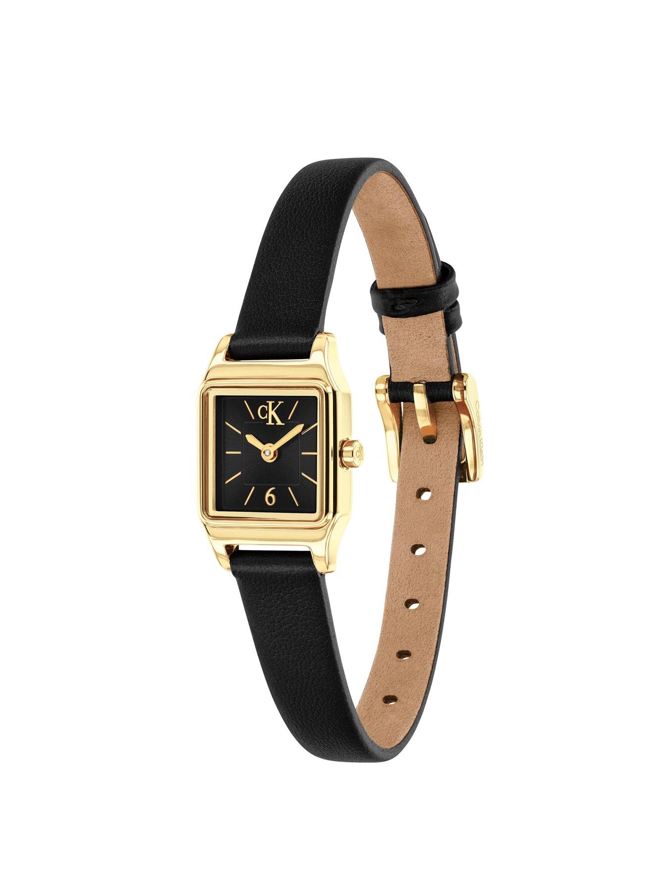Image 2 of 3 of Calvin Klein Women's Soft Form Black Leather Watch