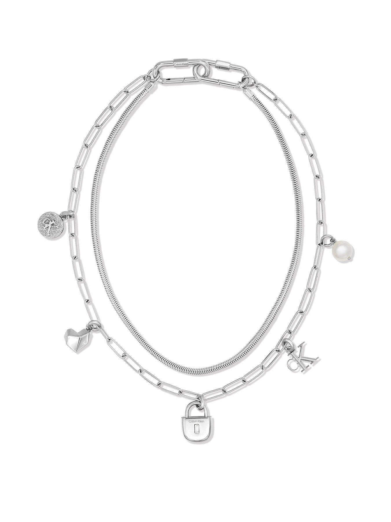 Image 1 of 2 of Calvin Klein Calvin Klein Women's CK Layered Charm Stainless Steel Necklace