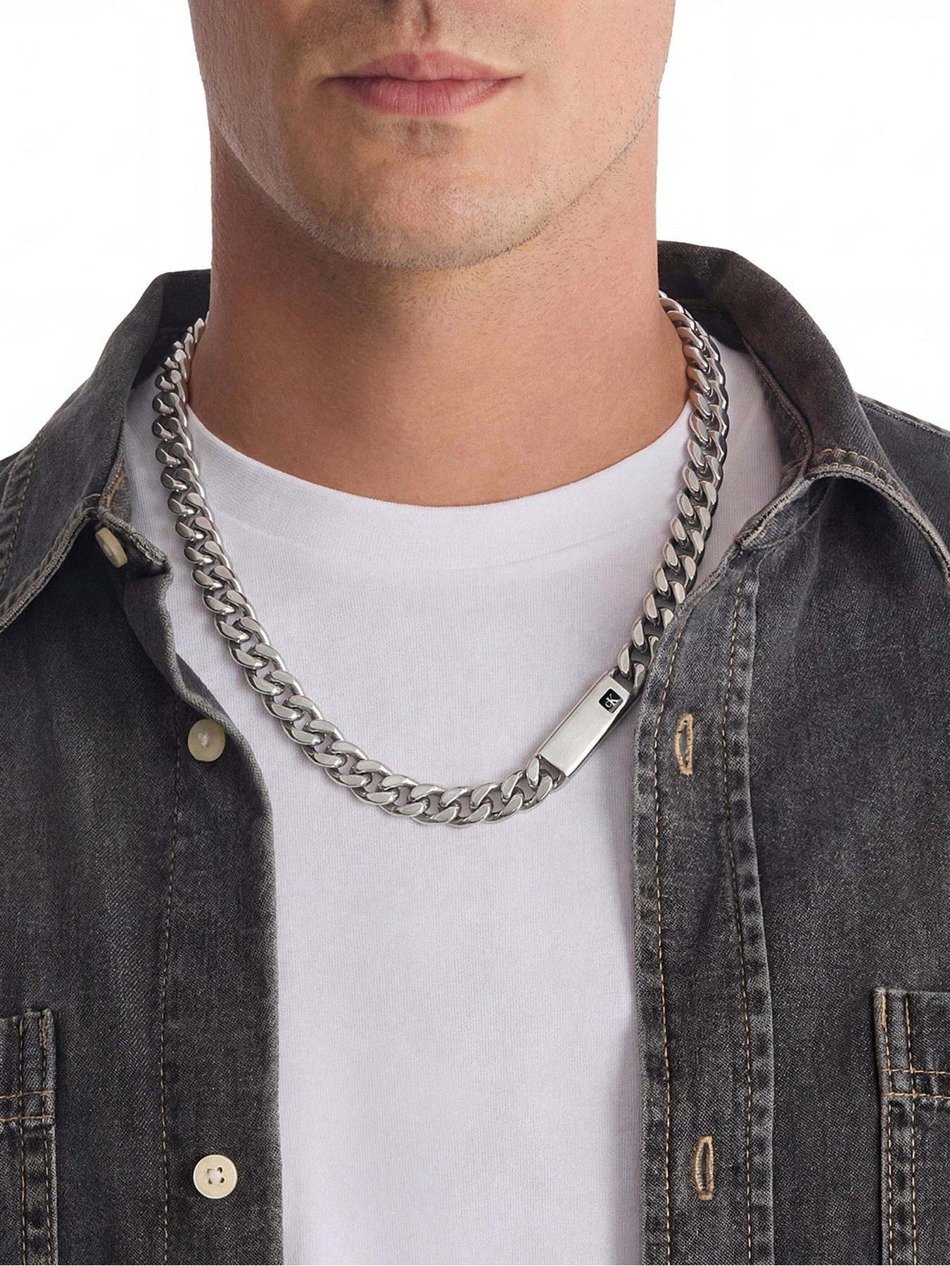 Image 3 of 5 of Calvin Klein Calvin Klein Men's CK Command Stainless Steel Necklace