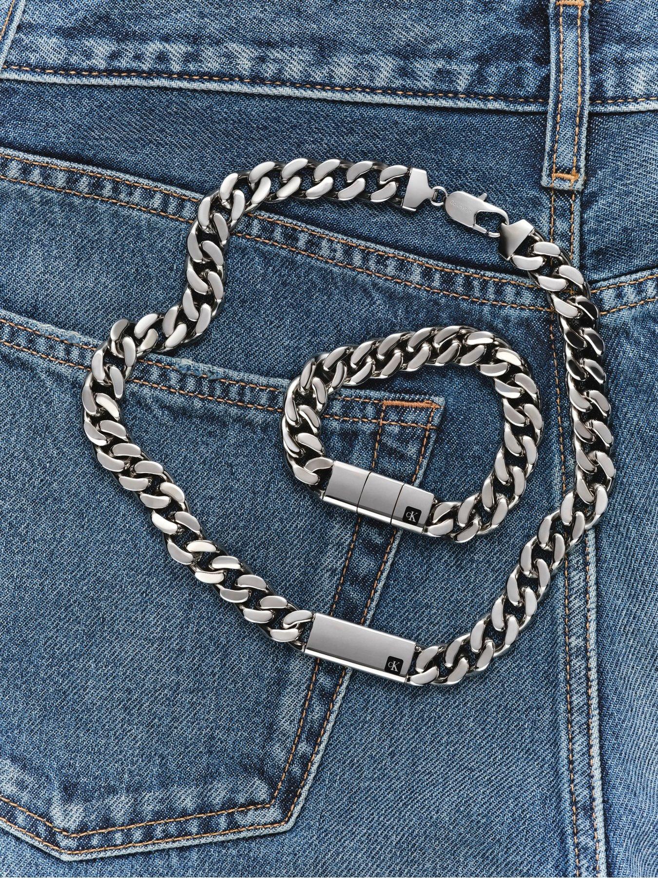 Image 4 of 5 of Calvin Klein Calvin Klein Men's CK Command Stainless Steel Necklace