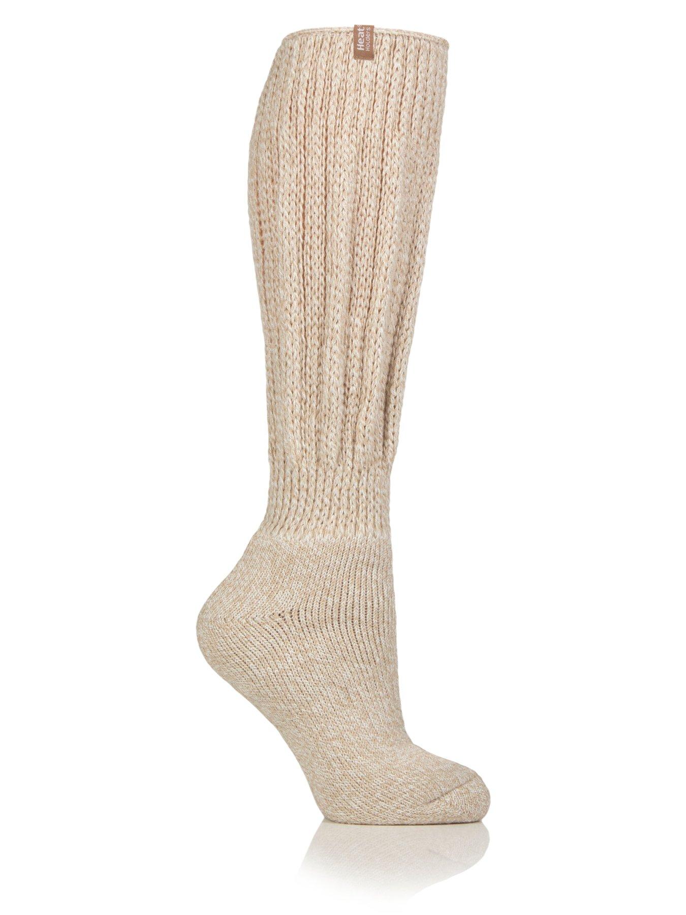 Image 1 of 2 of Heat Holders Womens 2.3 TOG Thermal Brushed Slouch Socks - Oat