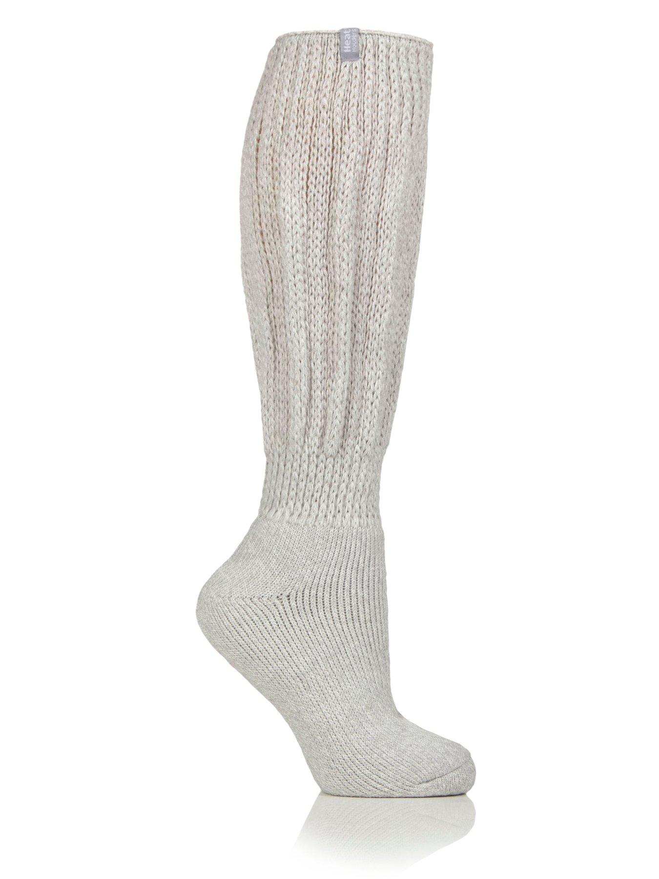 Image 1 of 2 of Heat Holders Womens Slouch Brushed Lining Maximum Thickness Socks - Silver