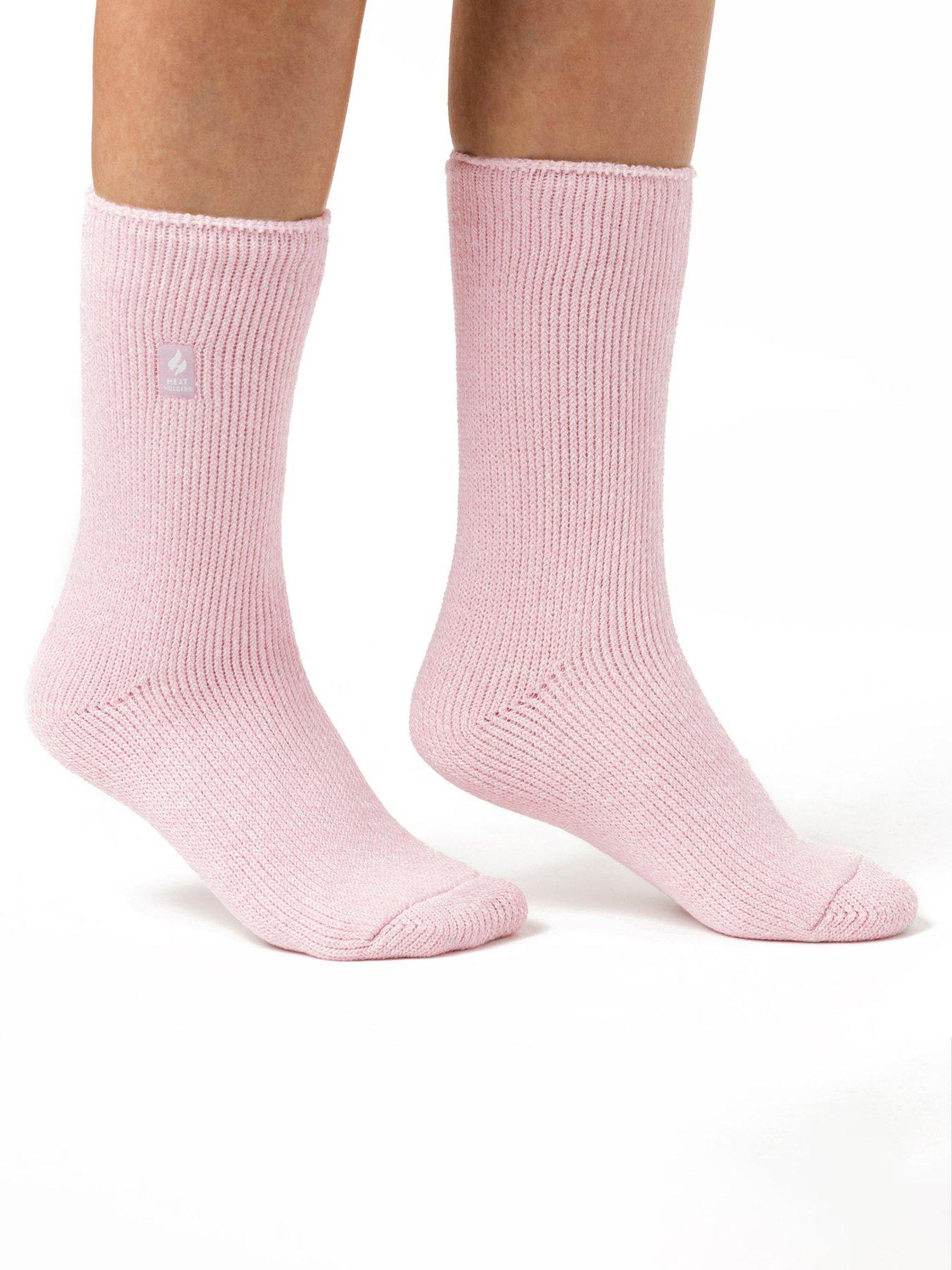 Image 1 of 3 of Heat Holders Womens Brushed Inner Maximum Thickness Crew Socks - Multi