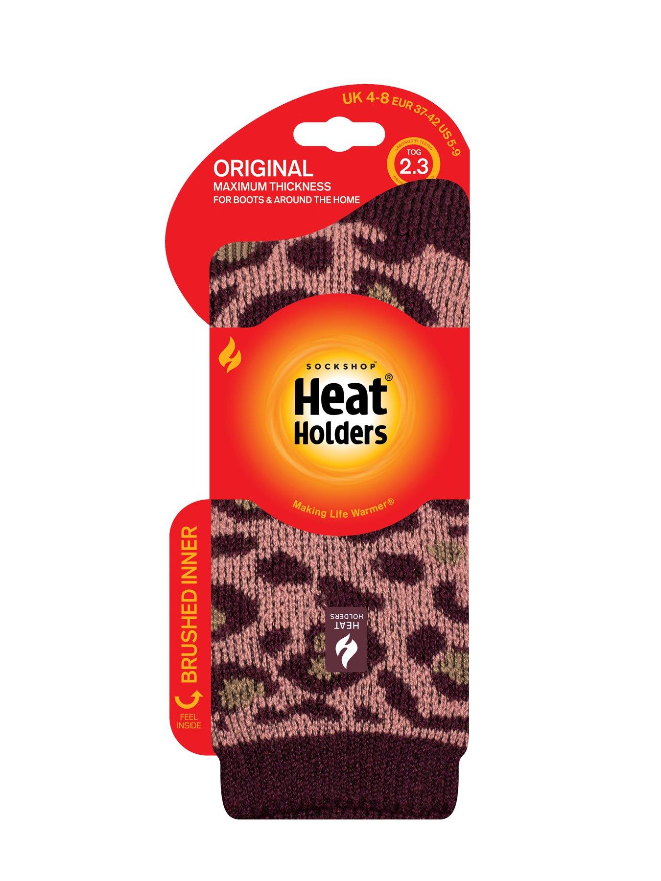 Image 3 of 3 of Heat Holders Womens Jacquard Animal Print Crew Socks - Multi