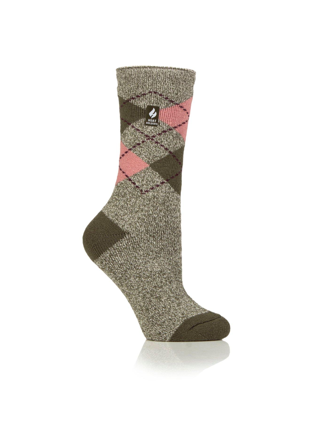 Image 2 of 3 of Heat Holders Womens Lite TOG 1.6 Crew Argyle Socks - Multi