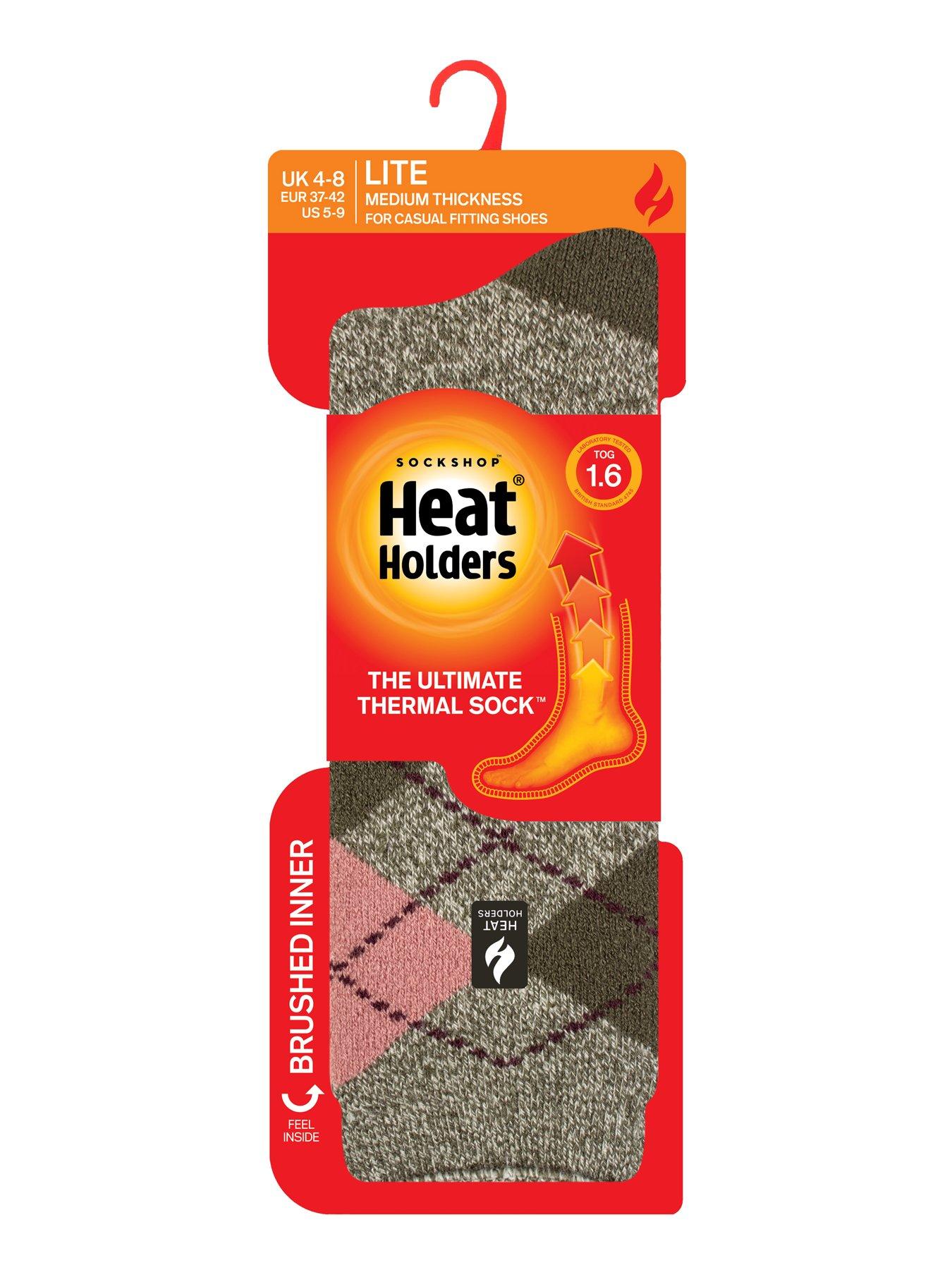 Image 3 of 3 of Heat Holders Womens Lite TOG 1.6 Crew Argyle Socks - Multi